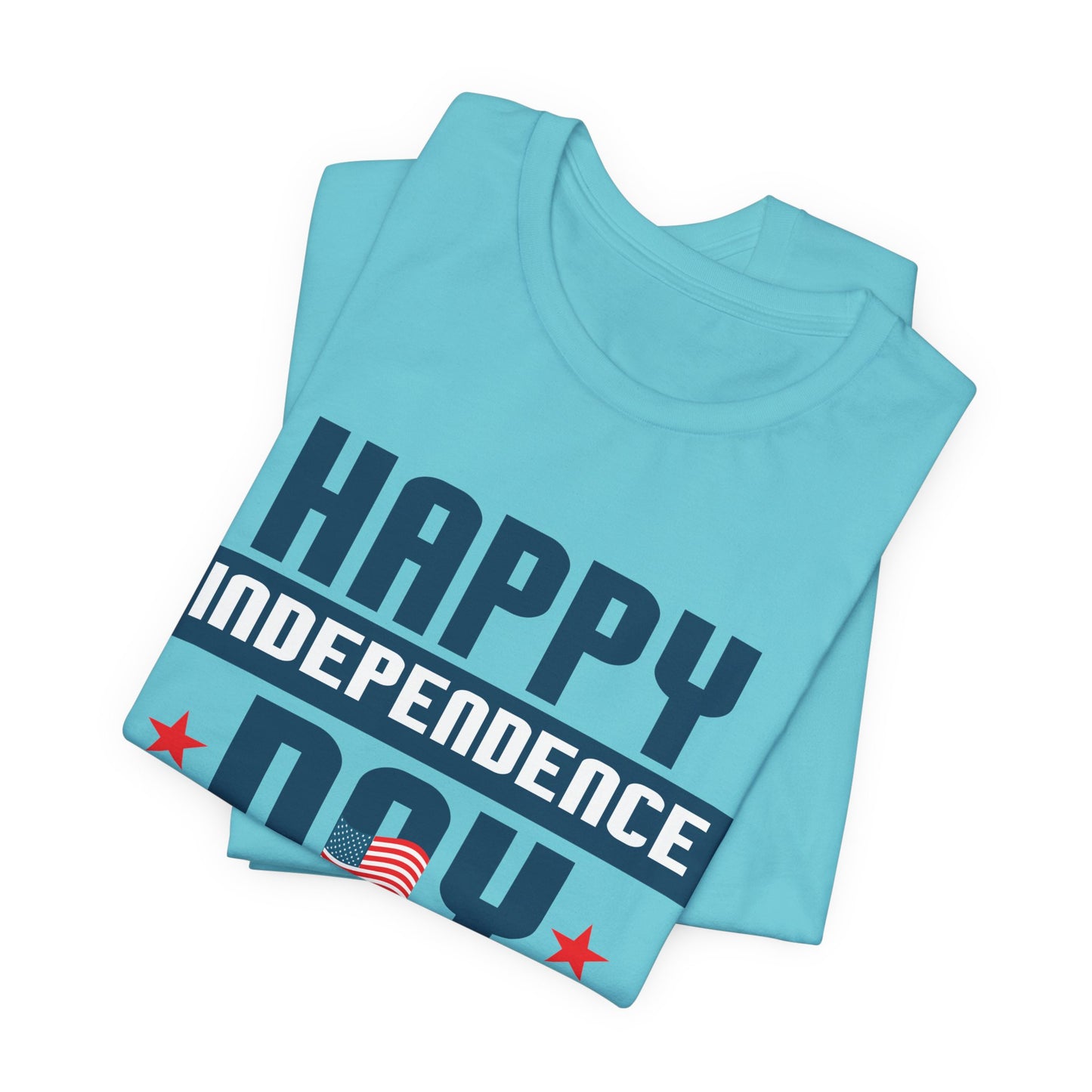 Happy Independence Day Graphic Unisex Cotton T-Shirt 017