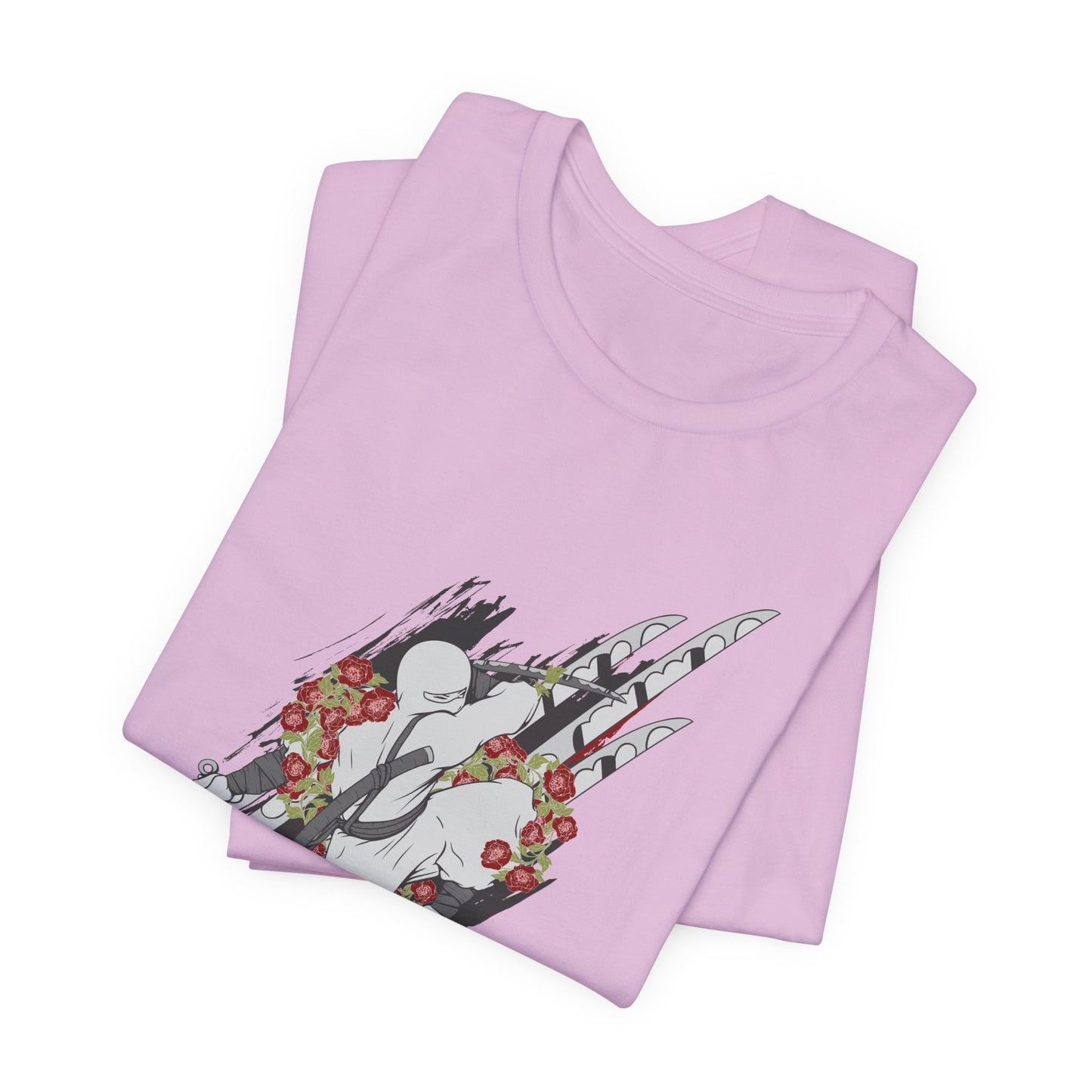 Ninja Samurai Artwork Graphic Unisex Cotton T-Shirt r5