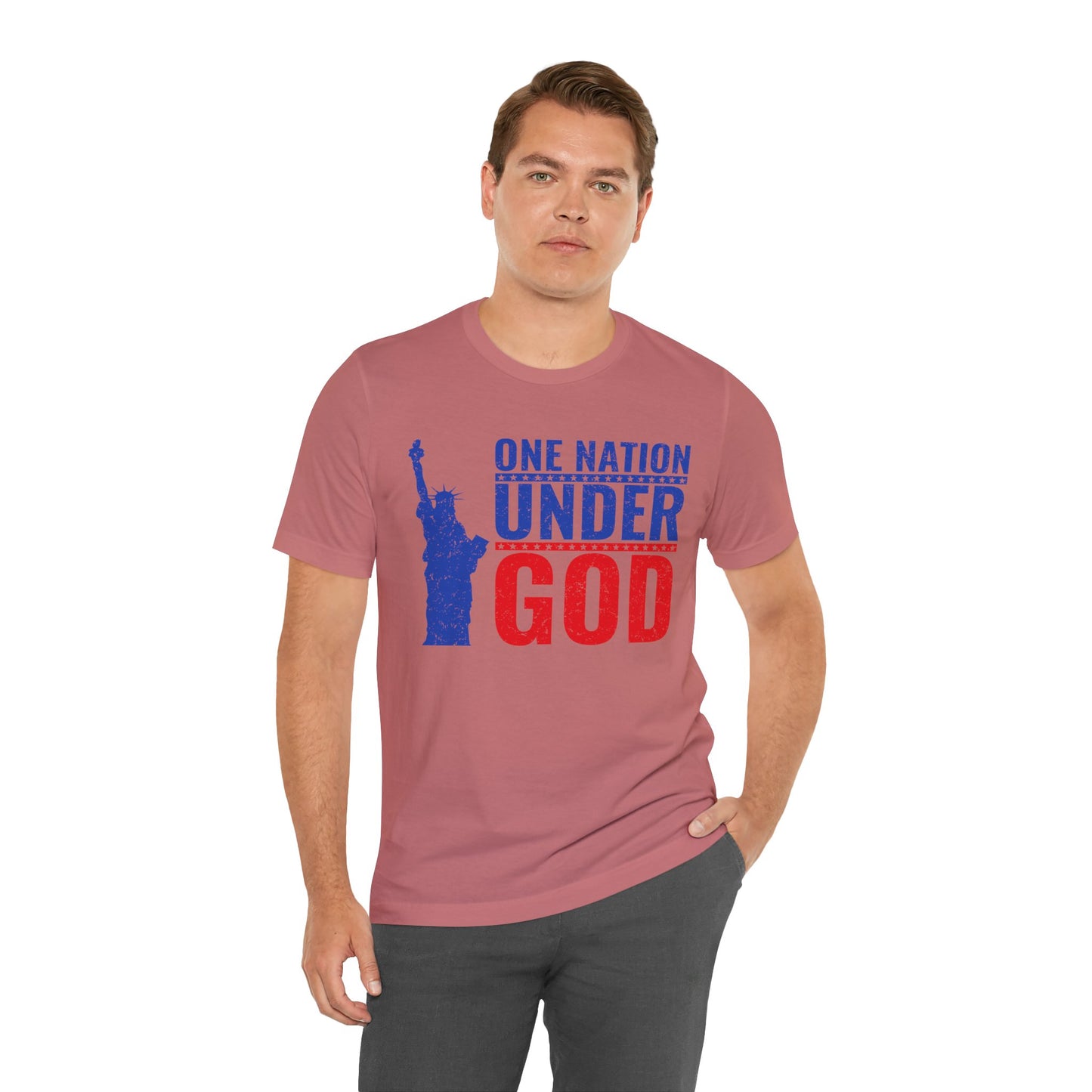 Statue of Liberty Patriotic Graphic Unisex Cotton T-Shirt a6