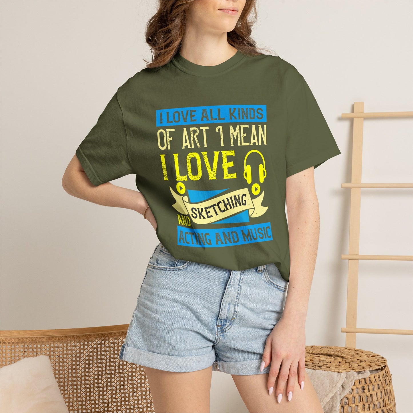 Music Graphic Design Unisex Cotton T-shirt m10