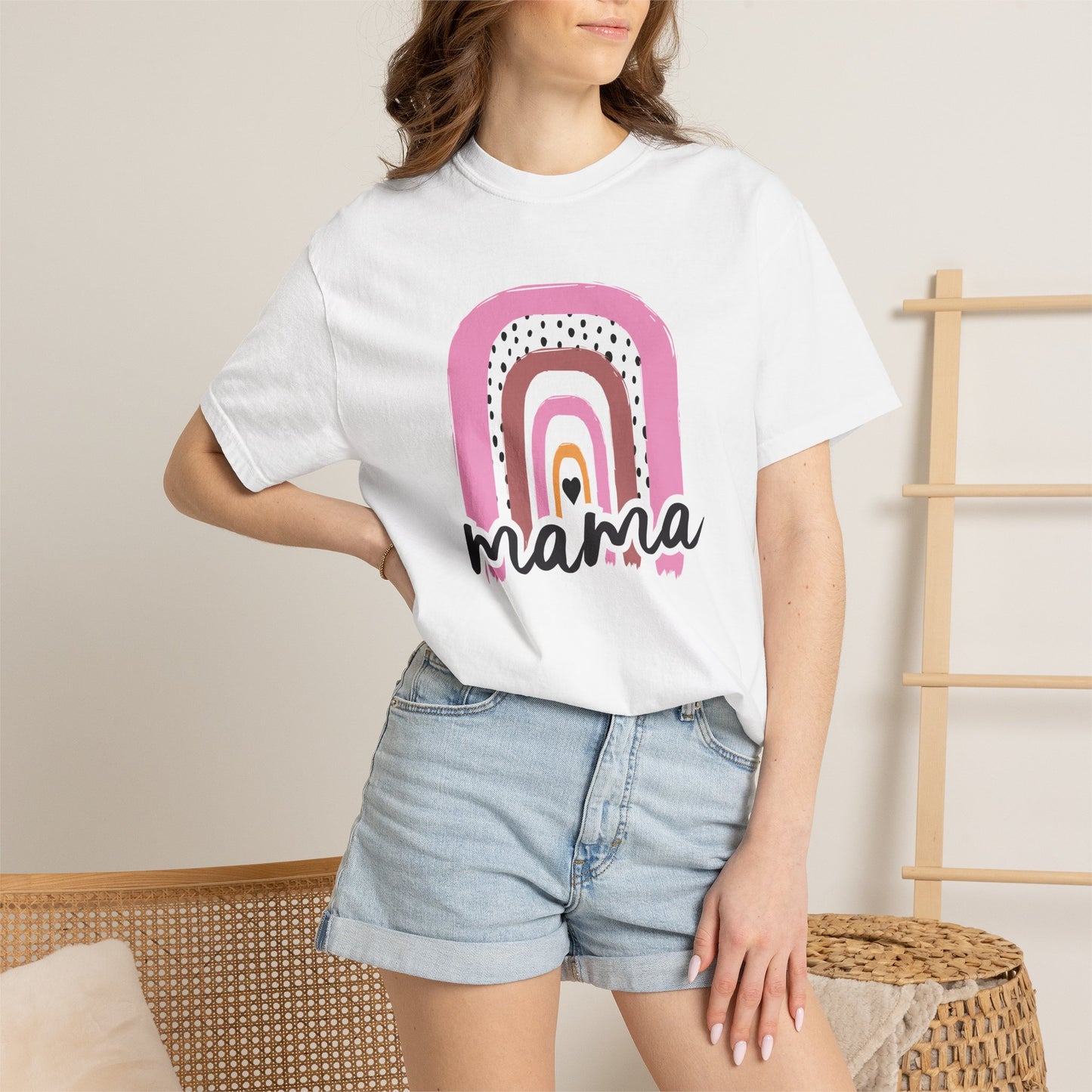 Mom T-shirt Mother's Day Mama Tee Unisex Comfort Colors Garment-Dyed Cotton h24