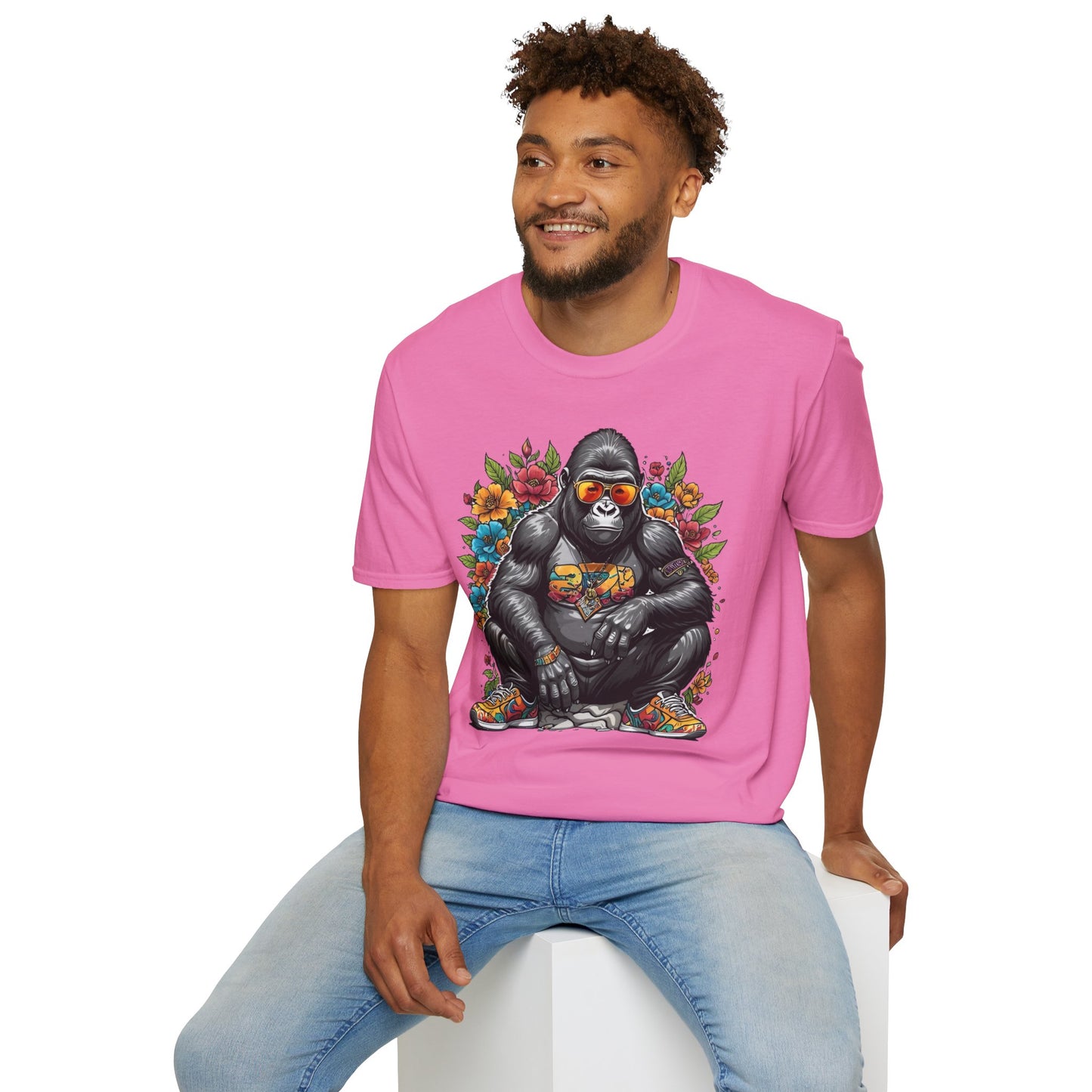 Animals Tees, Funny Animals Shirt, T Shirts with Funny Animals, T-Shirt with Gorilla, Monkey Tees