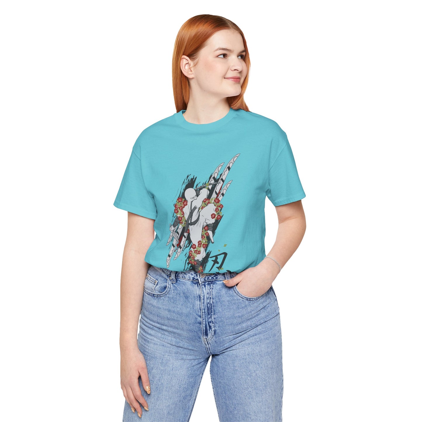 Ninja Samurai Artwork Graphic Unisex Cotton T-Shirt r5