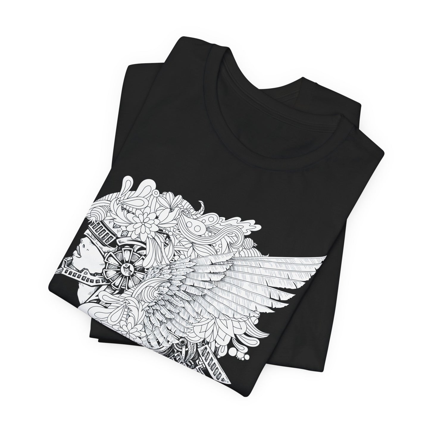 Eagle Illustration Graphic Unisex Cotton T-Shirt r26