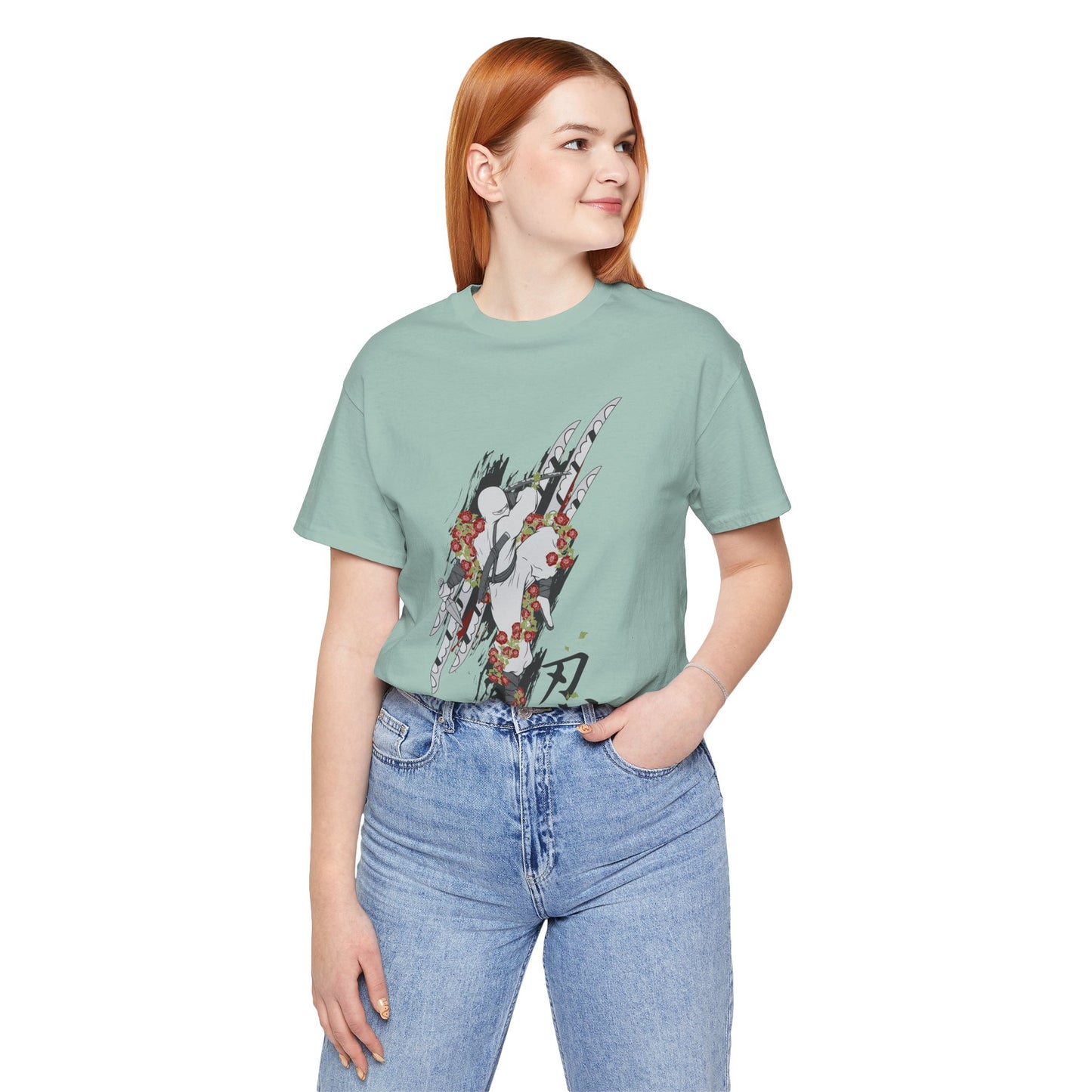 Ninja Samurai Artwork Graphic Unisex Cotton T-Shirt r5