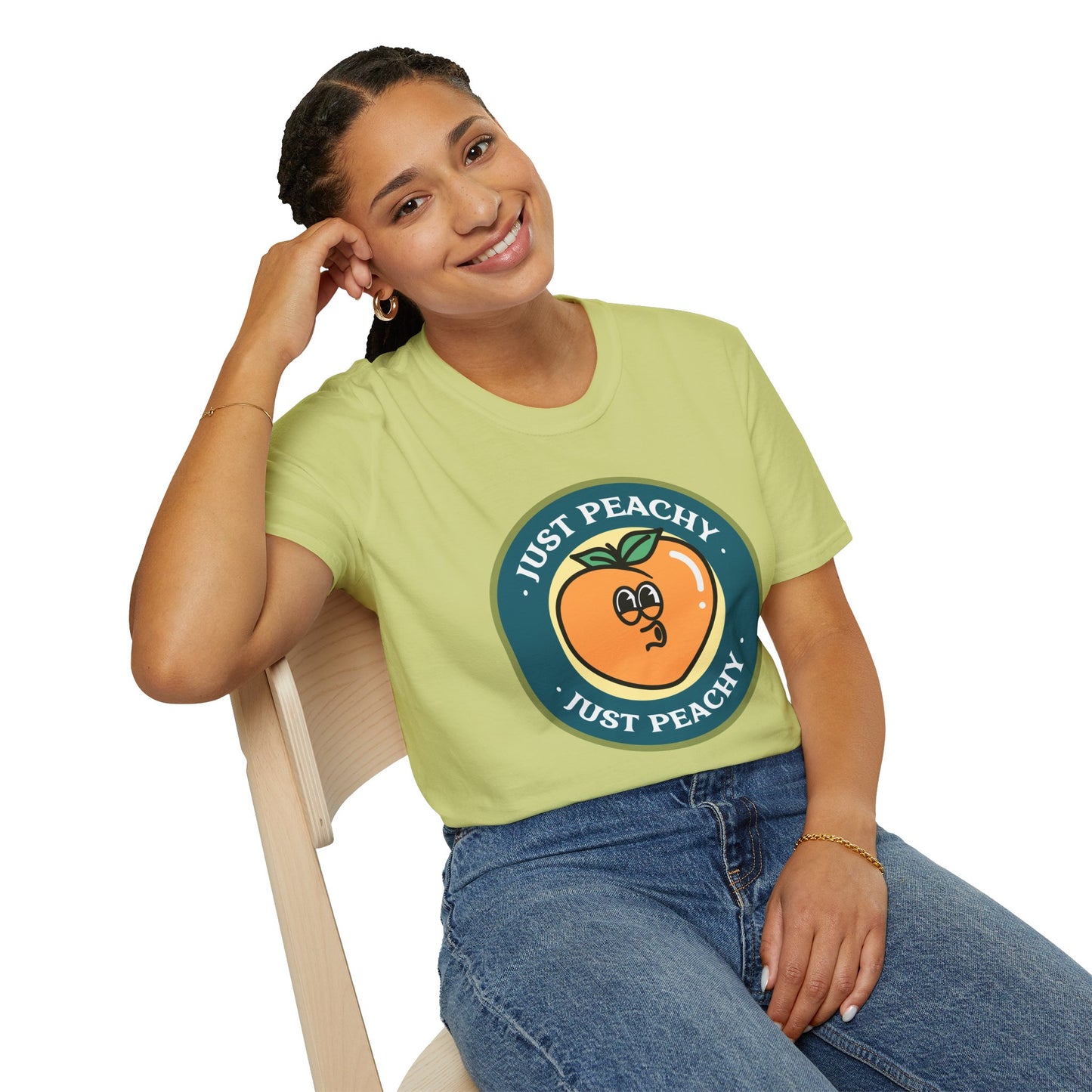 Food Tees, Funny Food T Shirts, Funny T Shirts, Shirt with Fruits, Shirt with Peach