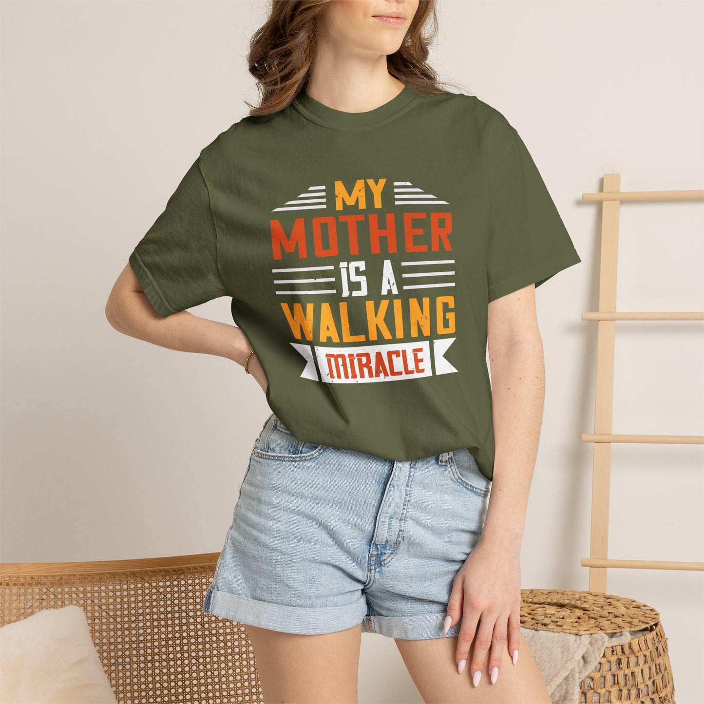 Mom T-shirt Mother Day Mama Tee Unisex Comfort Colors Garment-Dyed Cotton h87