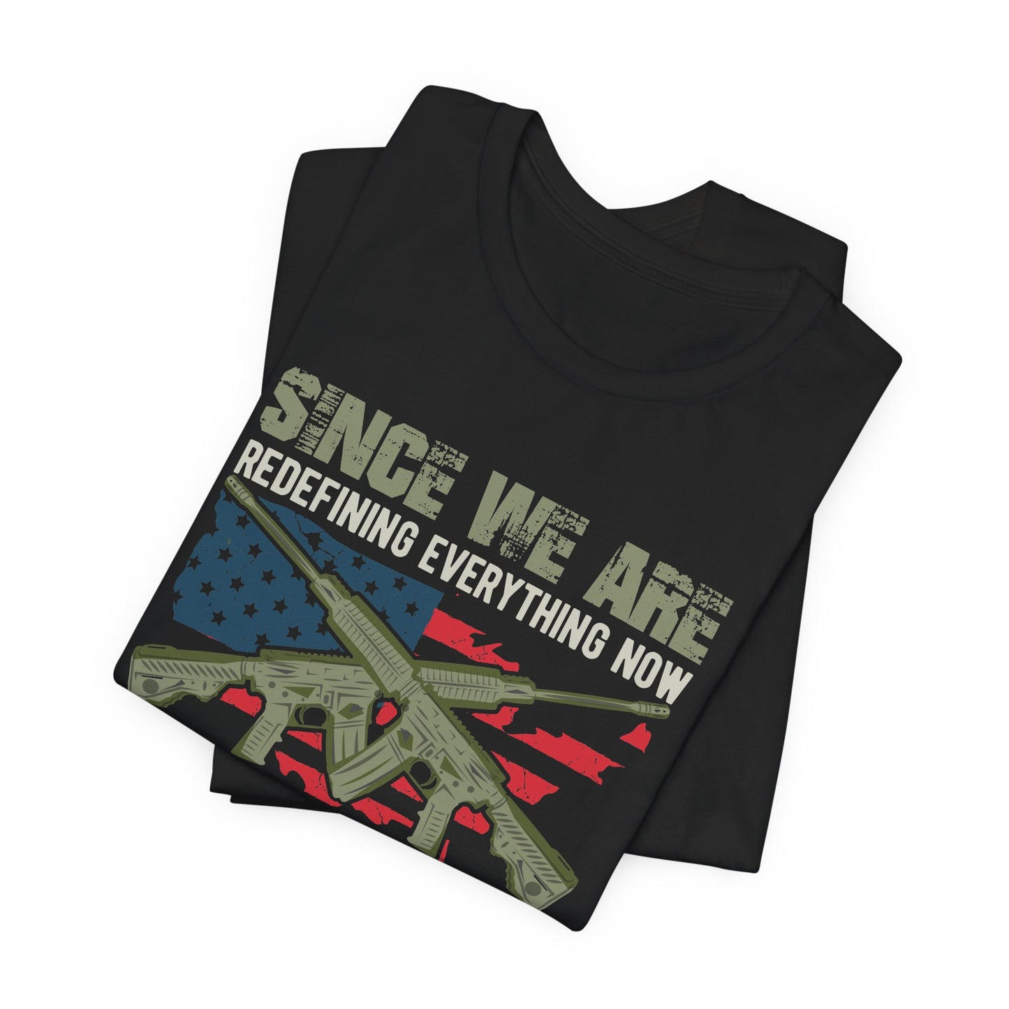 Army Veteran Patriotic Graphic Design Unisex Cotton T-Shirt v14