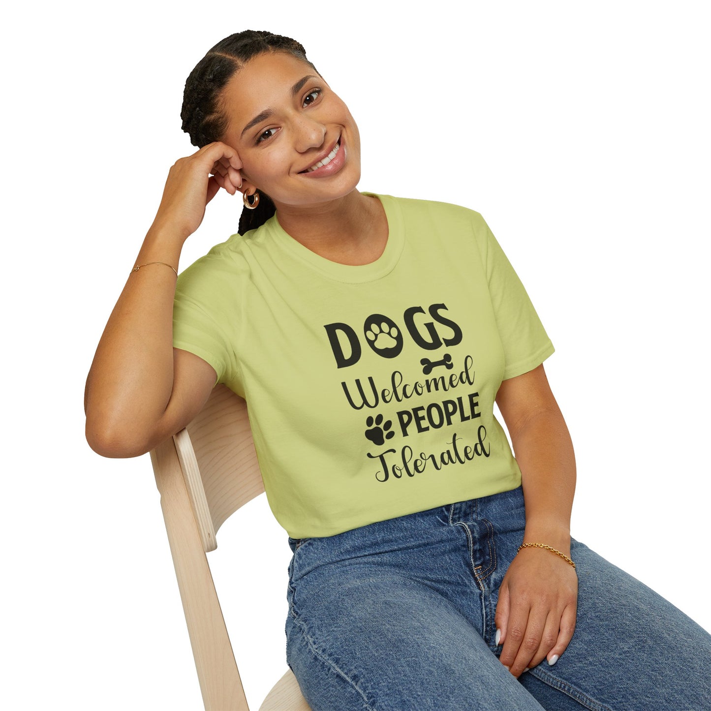 Dog Slogan T Shirts With Funny Words Tee Shirt Featuring Funny Quotes Unisex Gildan Softstyle 64000 Ringspun Cotton