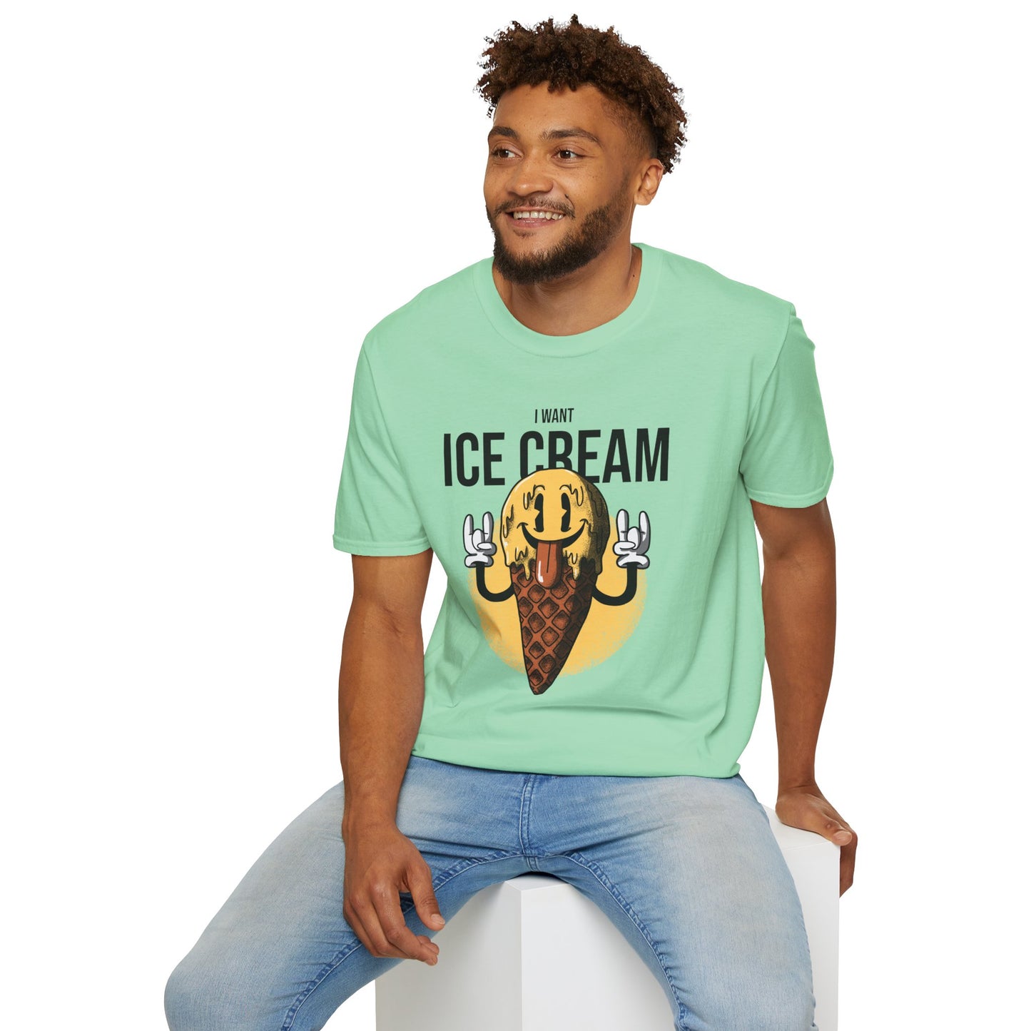 Food Tees, Funny Food T Shirts, Funny T Shirts, Shirt with Food, Junk Food Tees, Shirt with Ice Cream, Ice Cream T-Shirt