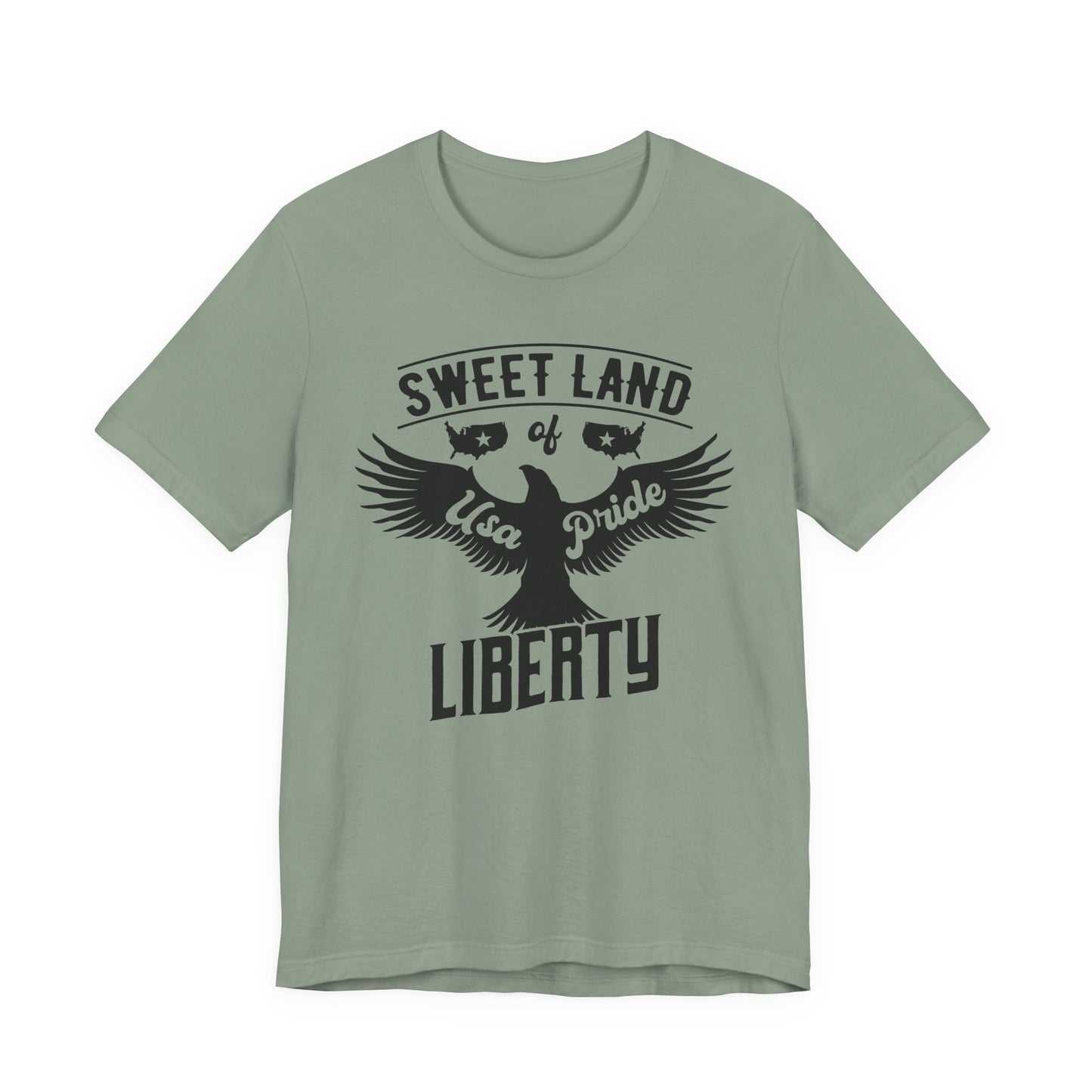 Liberty Eagle Graphic Unisex Cotton T-Shirt a4