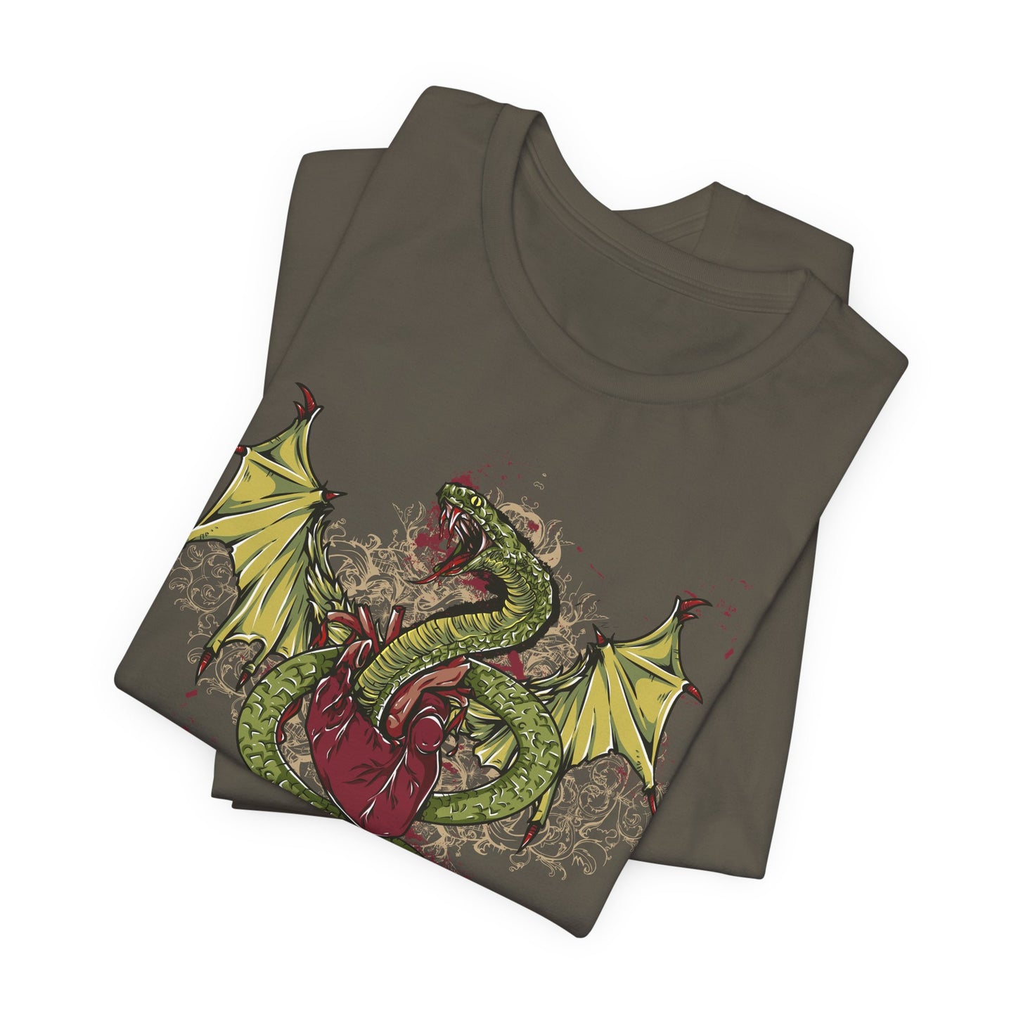 Dragon Illustration Graphic Unisex Cotton T-Shirt r29
