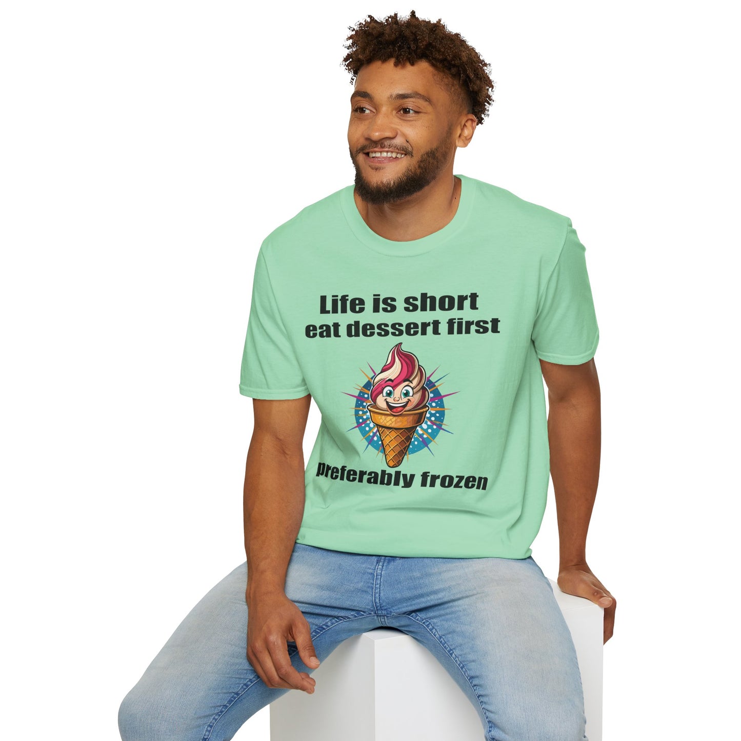 Food Tees, Funny Food T Shirts, Funny T Shirts, Shirt with Food, Junk Food Tees, Shirt with Ice Cream, Ice Cream T-Shirt