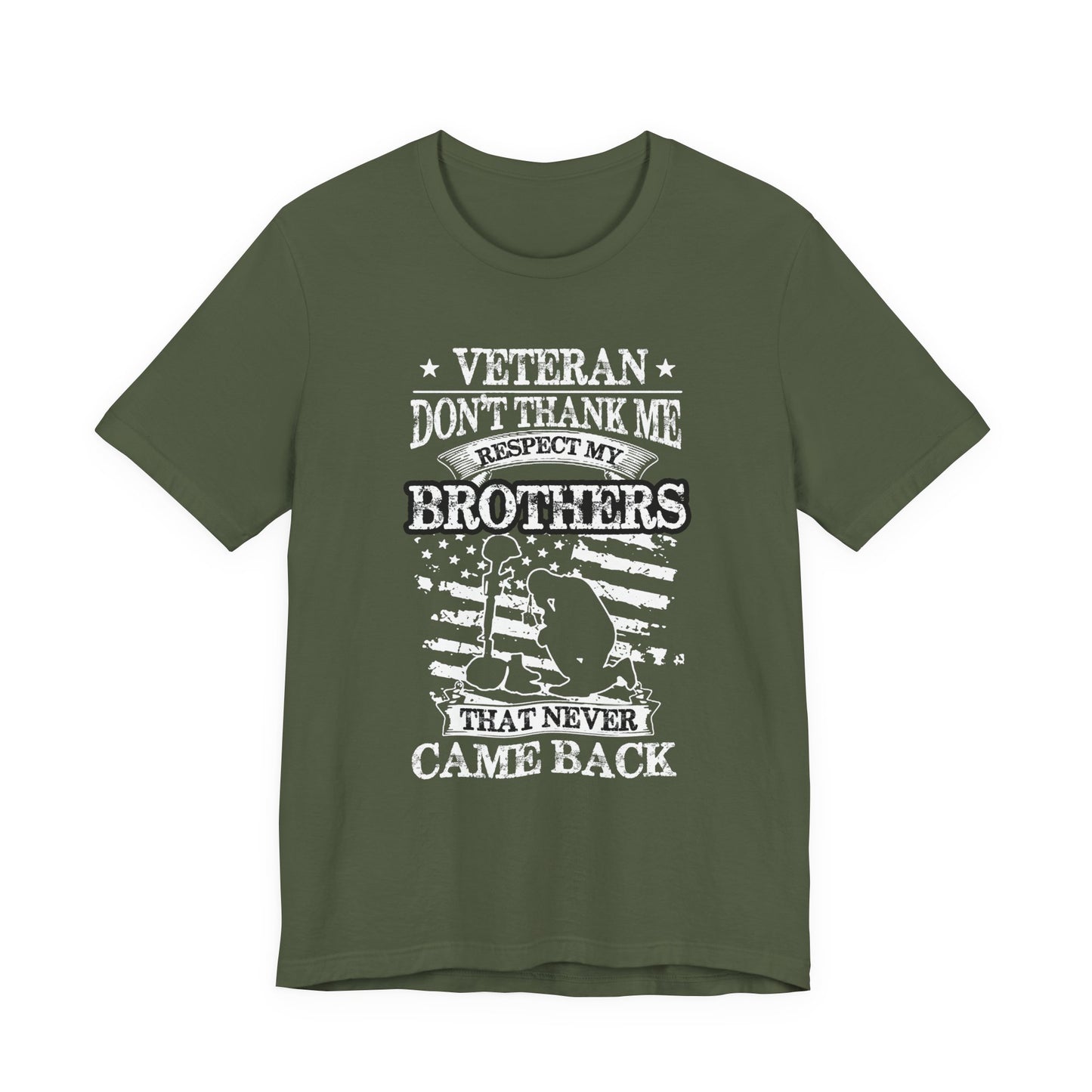 Army Veteran Patriotic Graphic Design Unisex Cotton T-Shirt v60