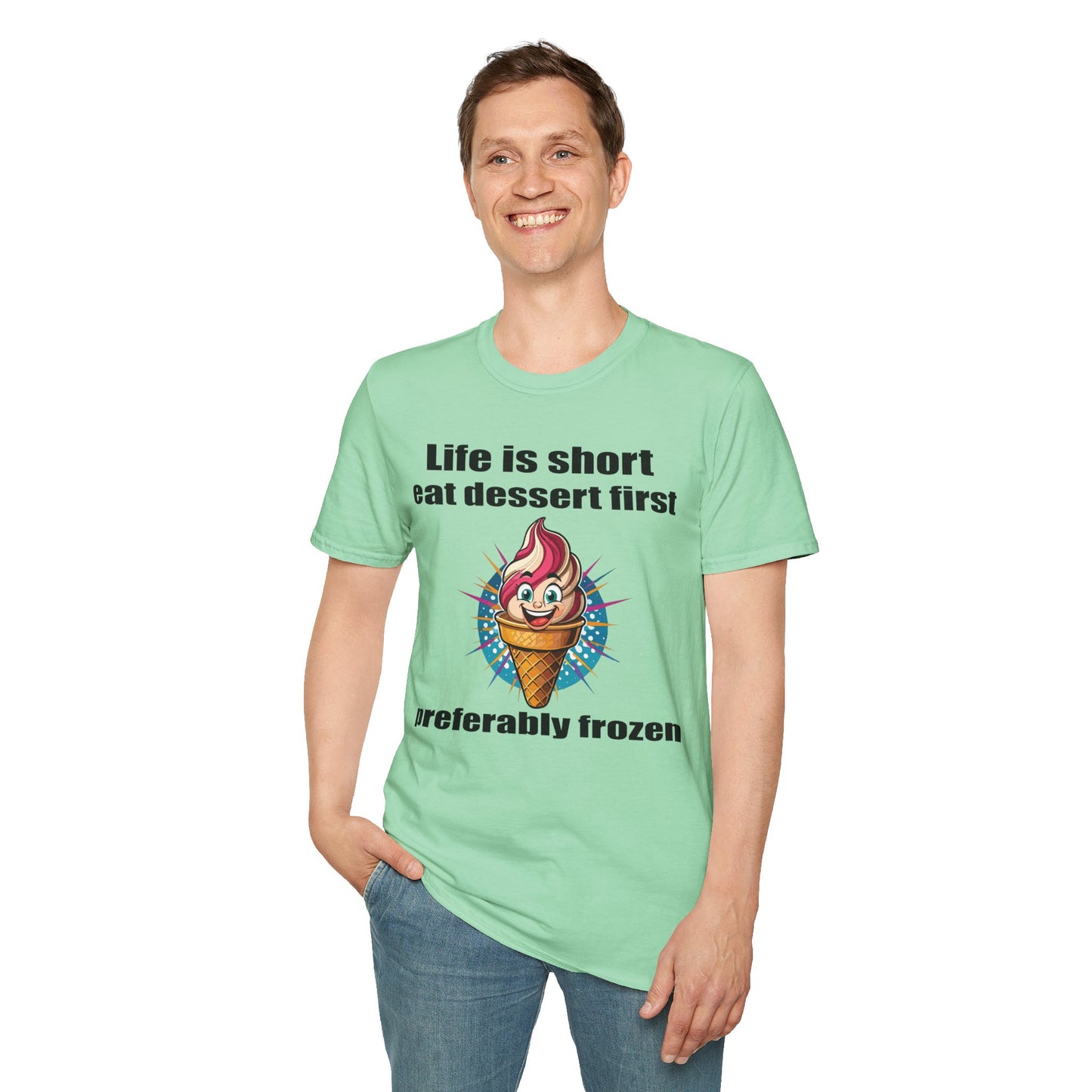 Food Tees, Funny Food T Shirts, Funny T Shirts, Shirt with Food, Junk Food Tees, Shirt with Ice Cream, Ice Cream T-Shirt