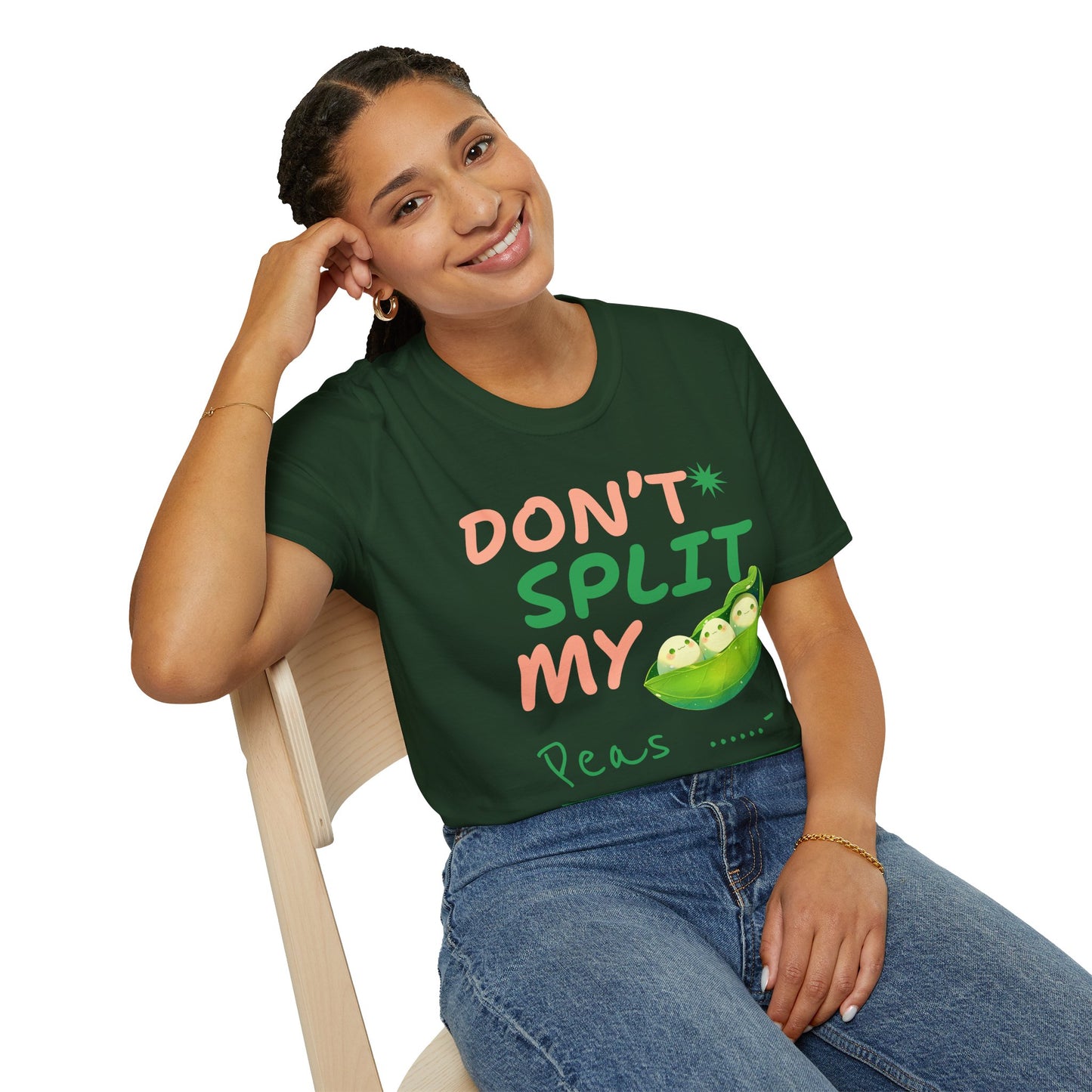 Food Tees, Funny Food T Shirts, Funny T Shirts, Shirt with Vegetables, Shirt with Peas