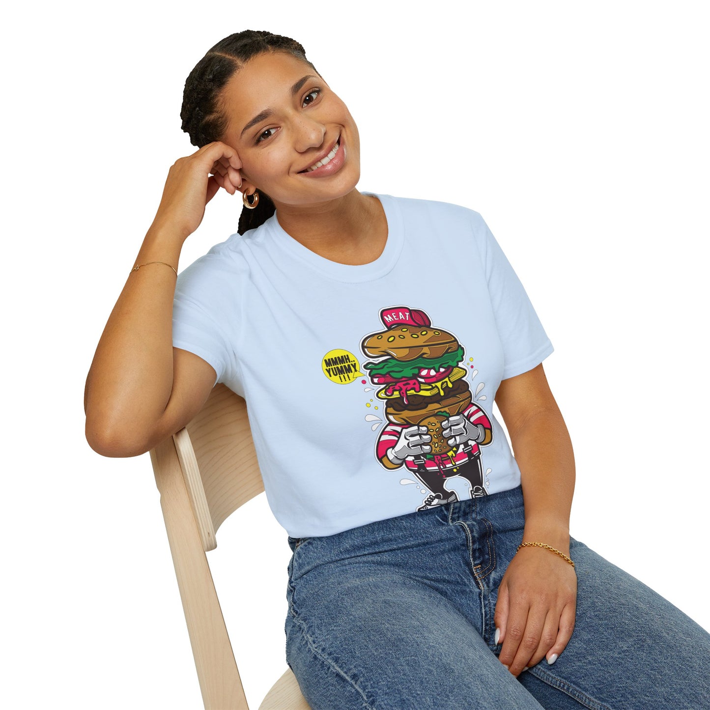 Cartoon T Shirt Animation T Shirt Funny Tee Unisex Gildan Softstyle 64000 Ring Spun Cotton