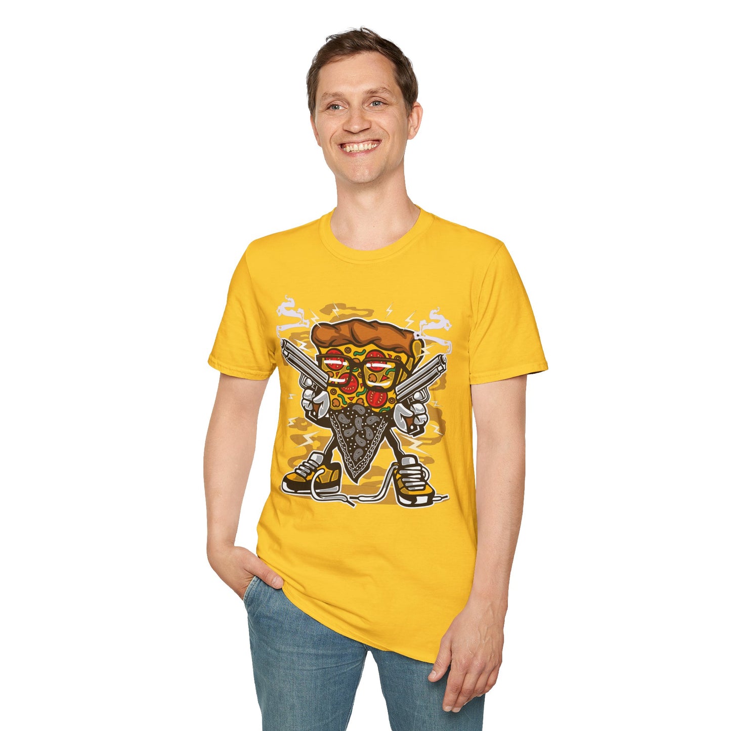Cartoon Animation Tee Shirt Unisex Funny Graphic Gildan Softstyle 64000 Cotton Tee
