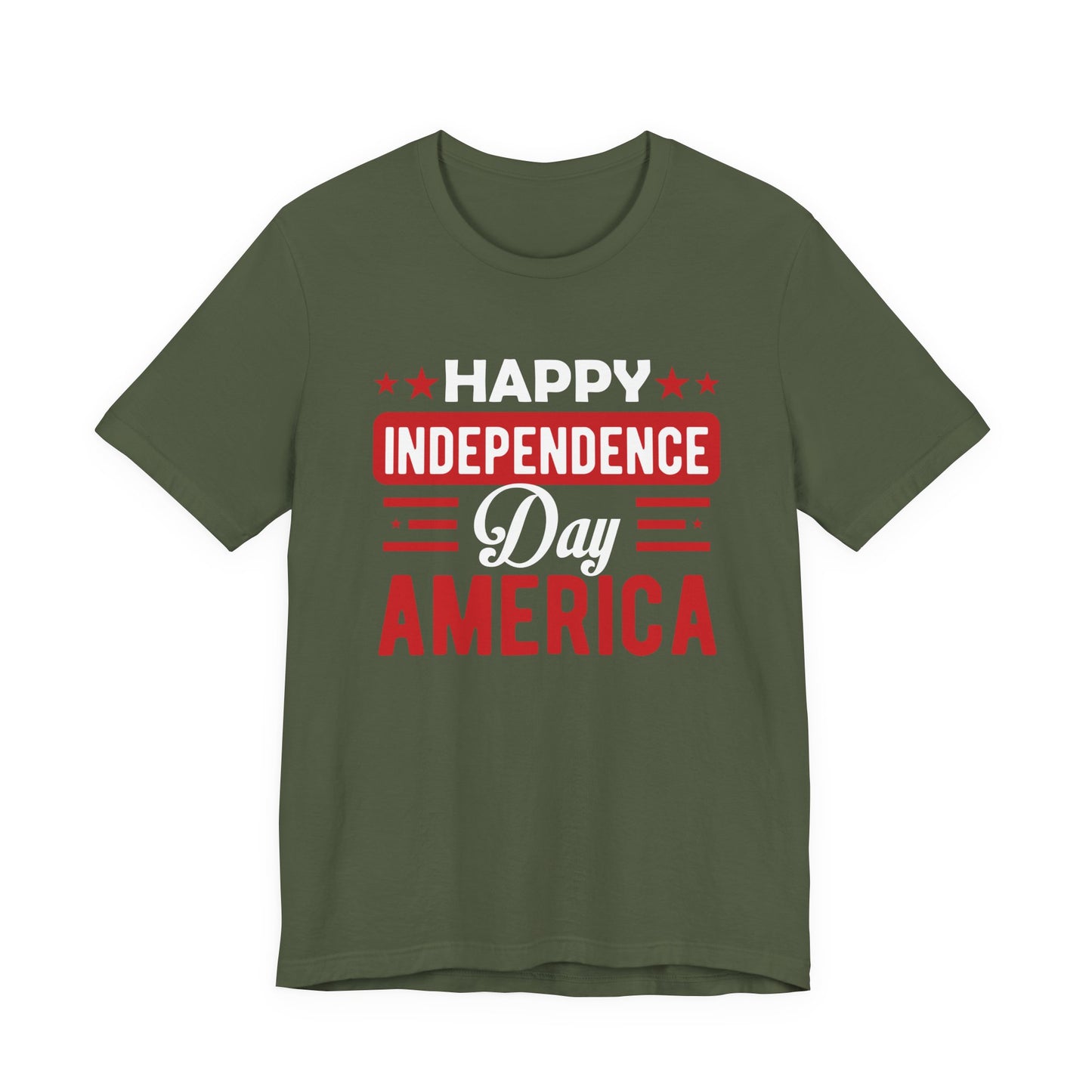 Happy Independence Day America Graphic Unisex Cotton T-Shirt 015
