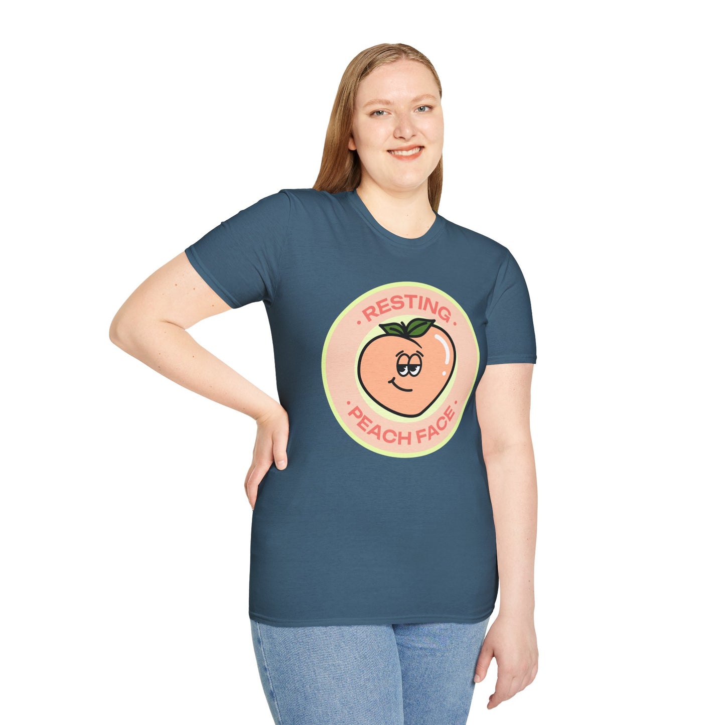 Food Tees, Funny Food T Shirts, Funny T Shirts, Shirt with Fruits, Shirt with Peach