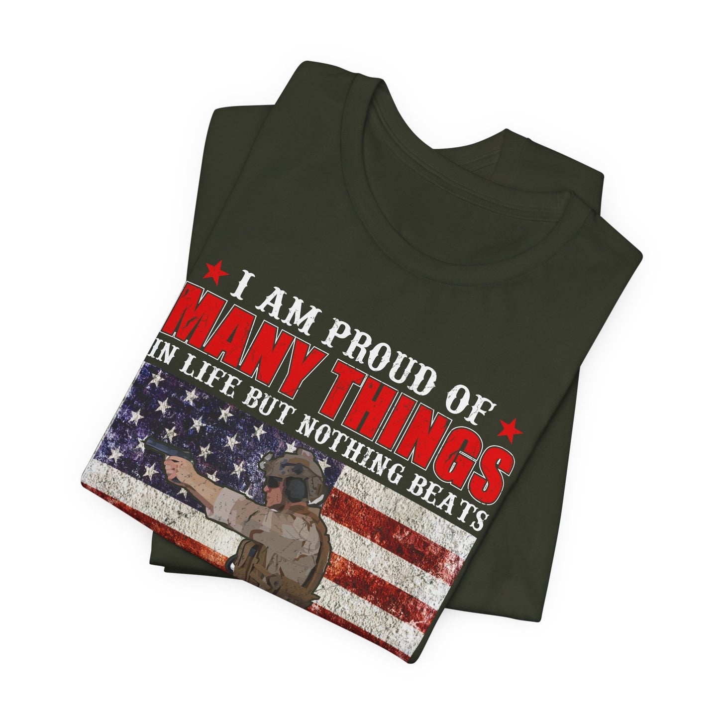 Veteran's Daughter T-Shirt American Flag Military Proud  Unisex Cotton Tee v28