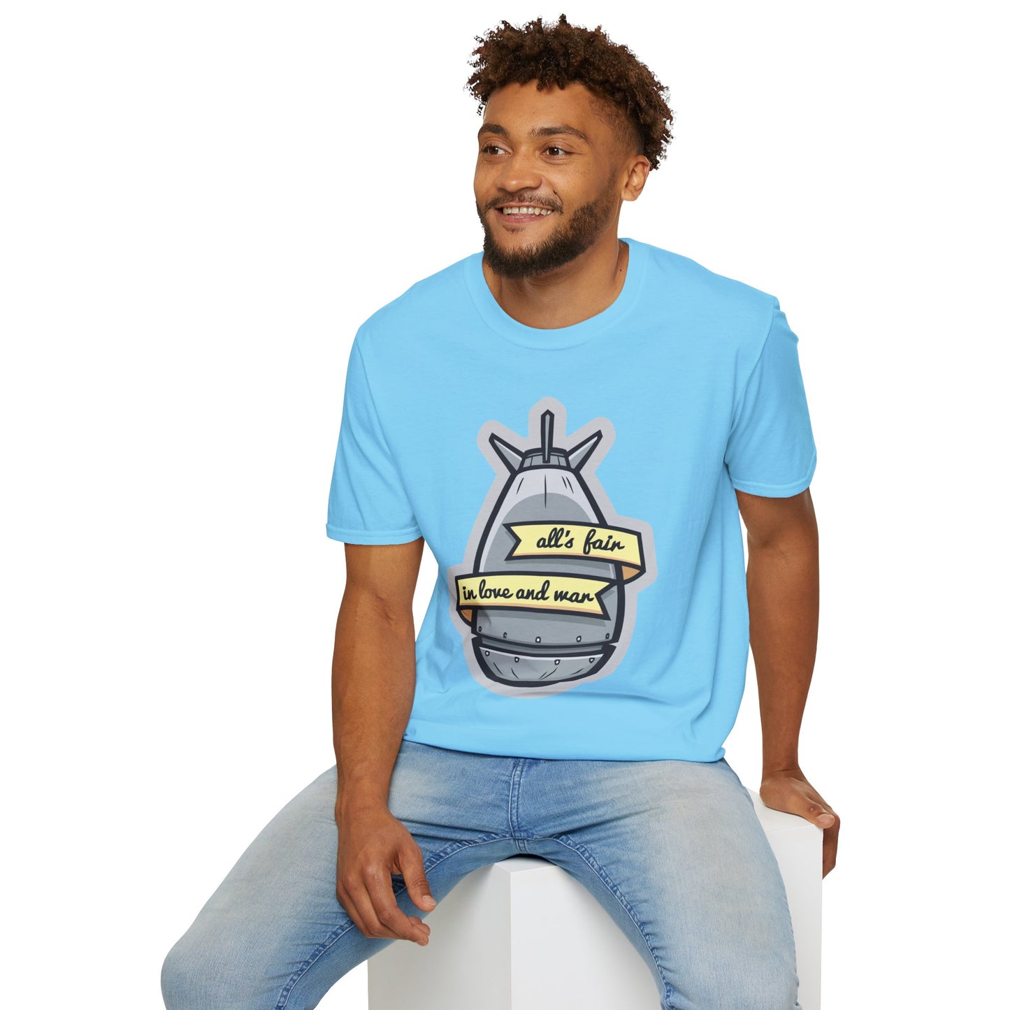 Cartoon T Shirt Animation T Shirt Funny Tee Shirt Unisex Gildan Softstyle 64000 100 Percent Cotton