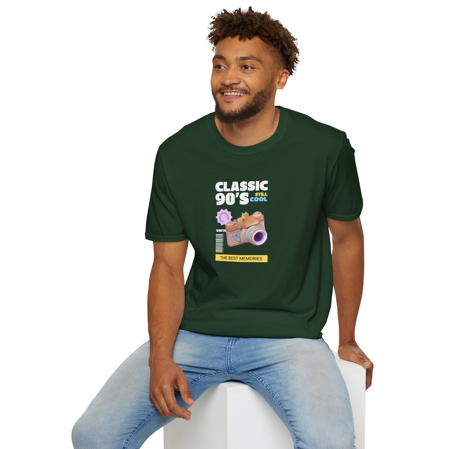90s Camera T-Shirt Classic 90s Cool Unisex Cotton Retro Photography Tee