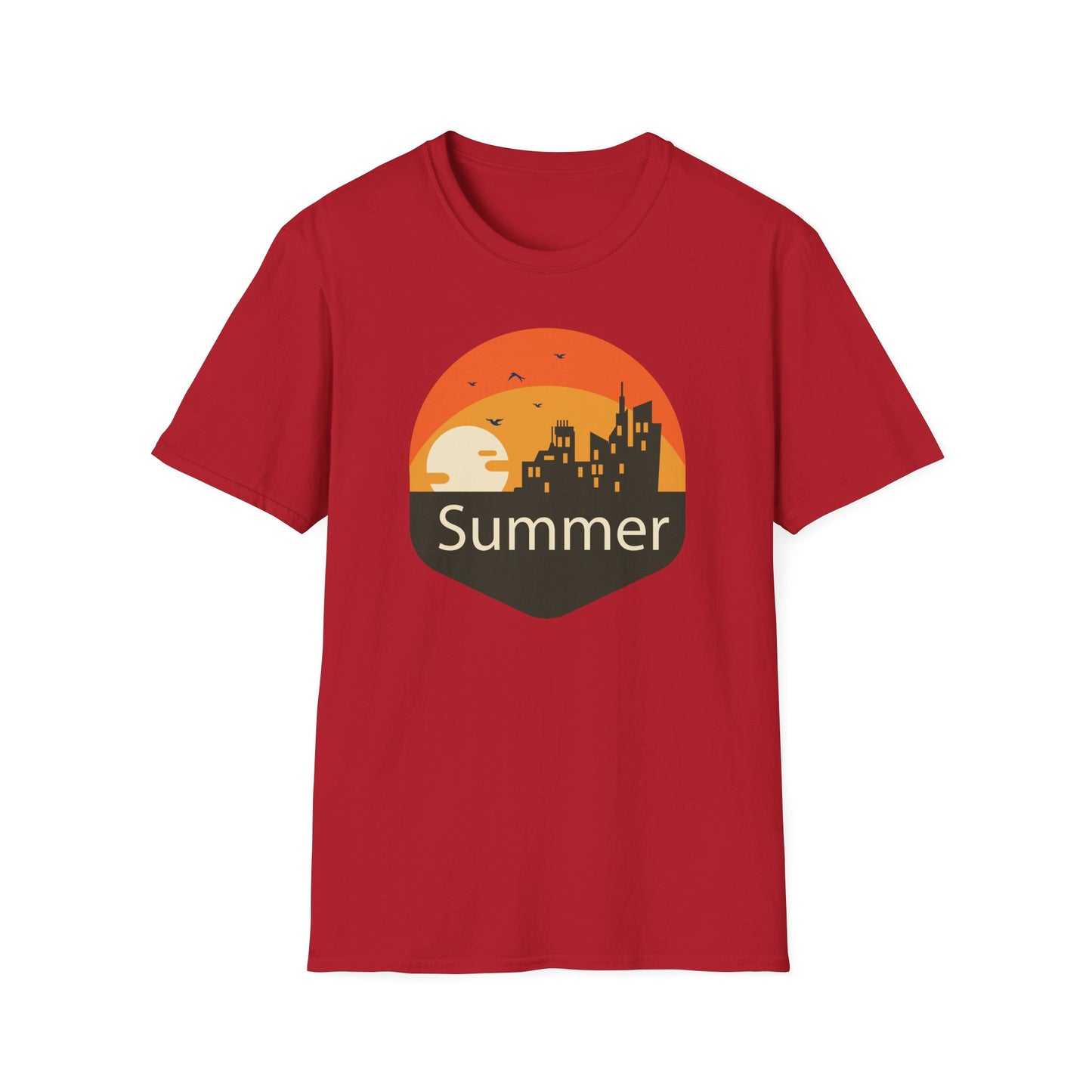 Summer T-Shirt, Summer Design Shirts, Art Tee Shirt with Summer Design - 6