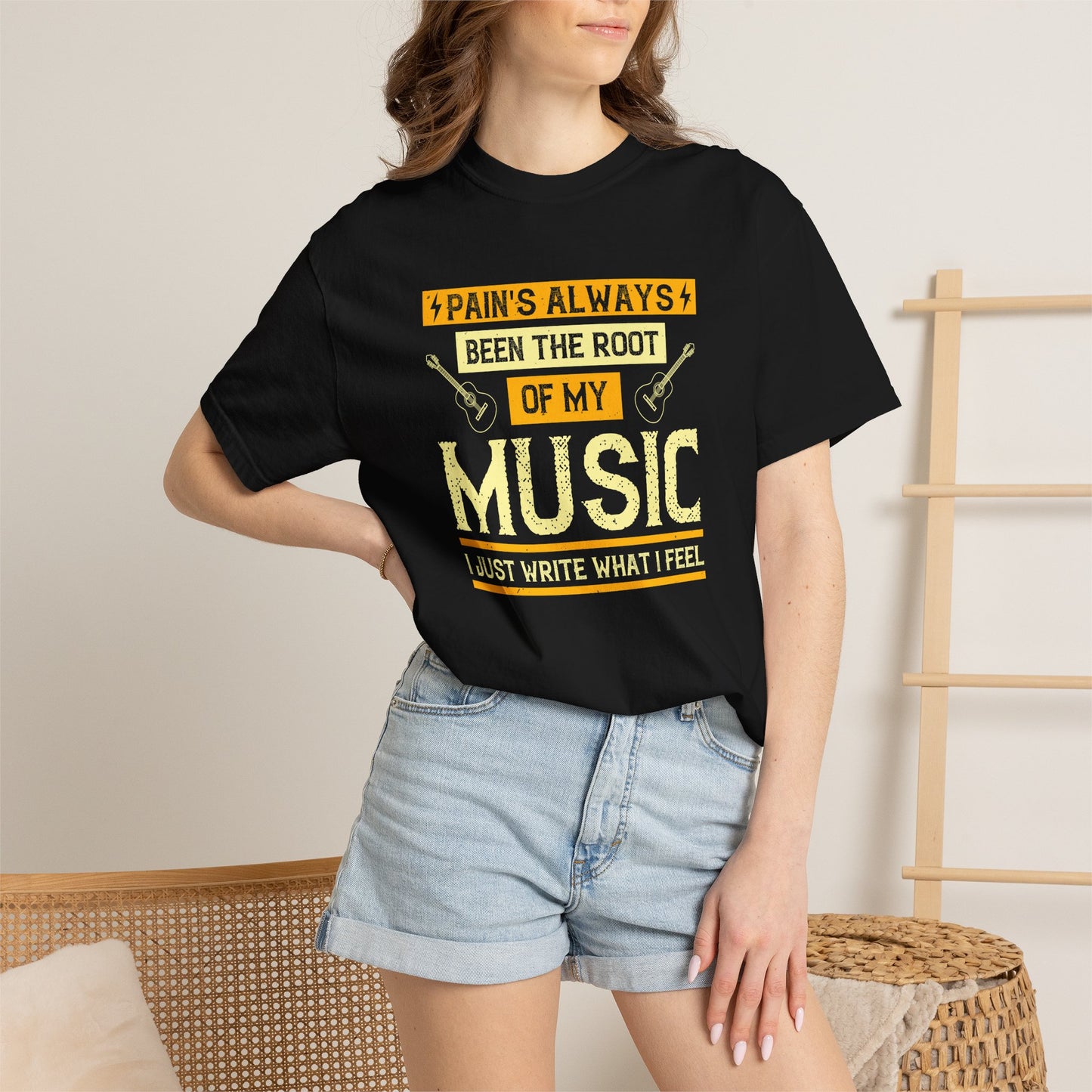 Music Graphic Design Unisex Cotton T-shirt  m41
