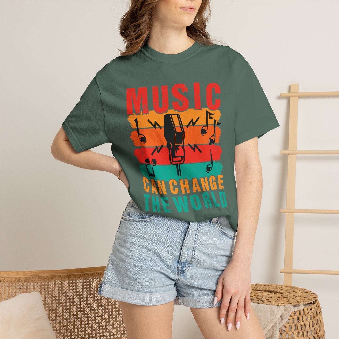Music Graphic Design Unisex Cotton T-shirt 089