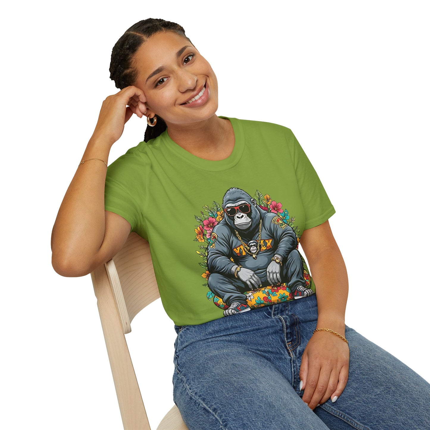 Animals Tees, Funny Animals Shirt, T Shirts with Funny Animals, T-Shirt with Gorilla, Monkey Tees
