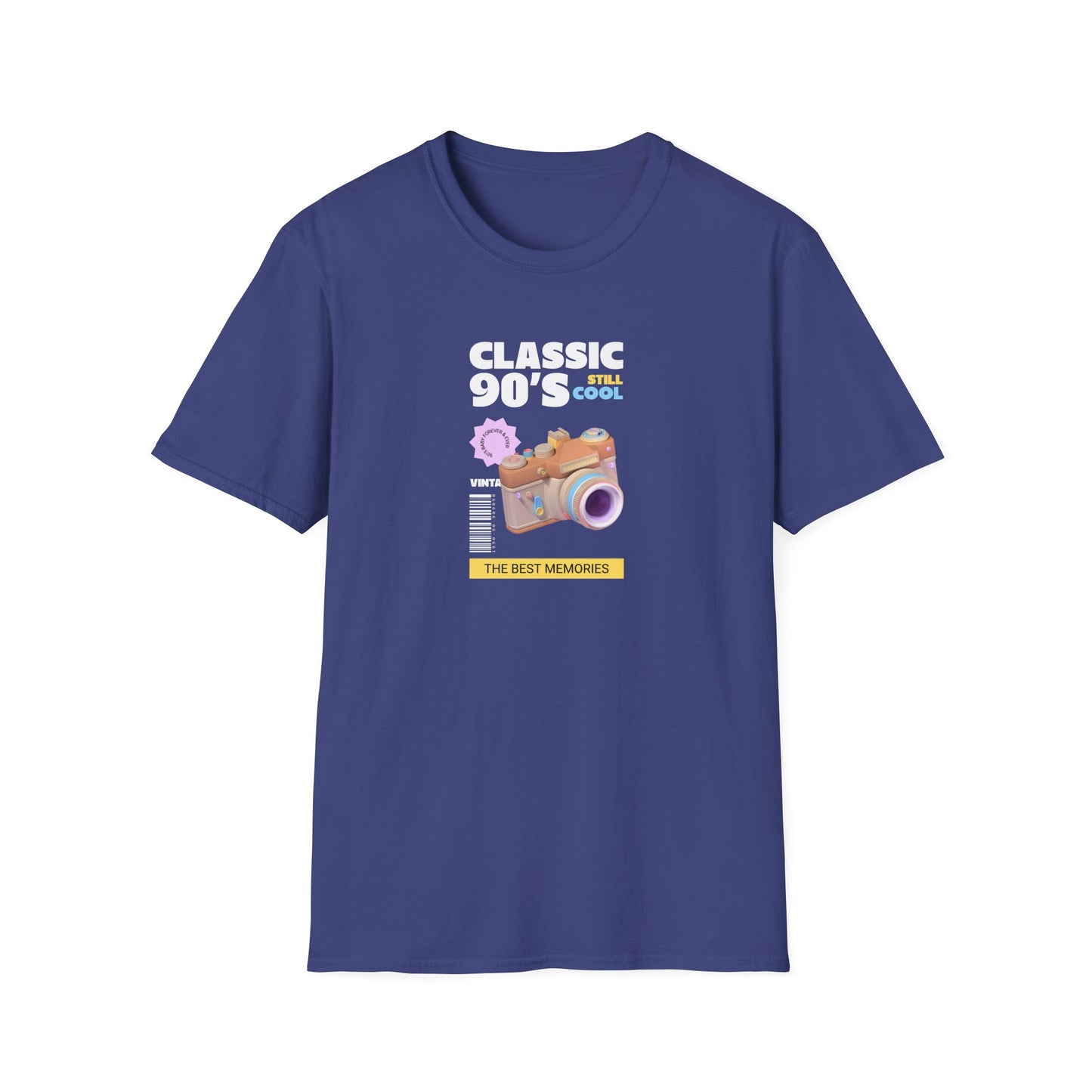 90s Camera T-Shirt Classic 90s Cool Unisex Cotton Retro Photography Tee