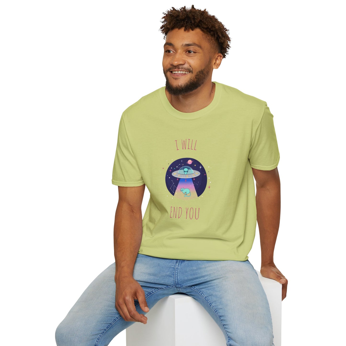 Funny T Shirts UFO Tees Funny Aliens Shirt