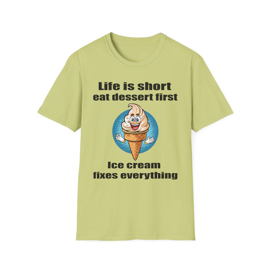 Food Tees, Funny Food T Shirts, Funny T Shirts, Shirt with Food, Junk Food Tees, Shirt with Ice Cream, Ice Cream T-Shirt