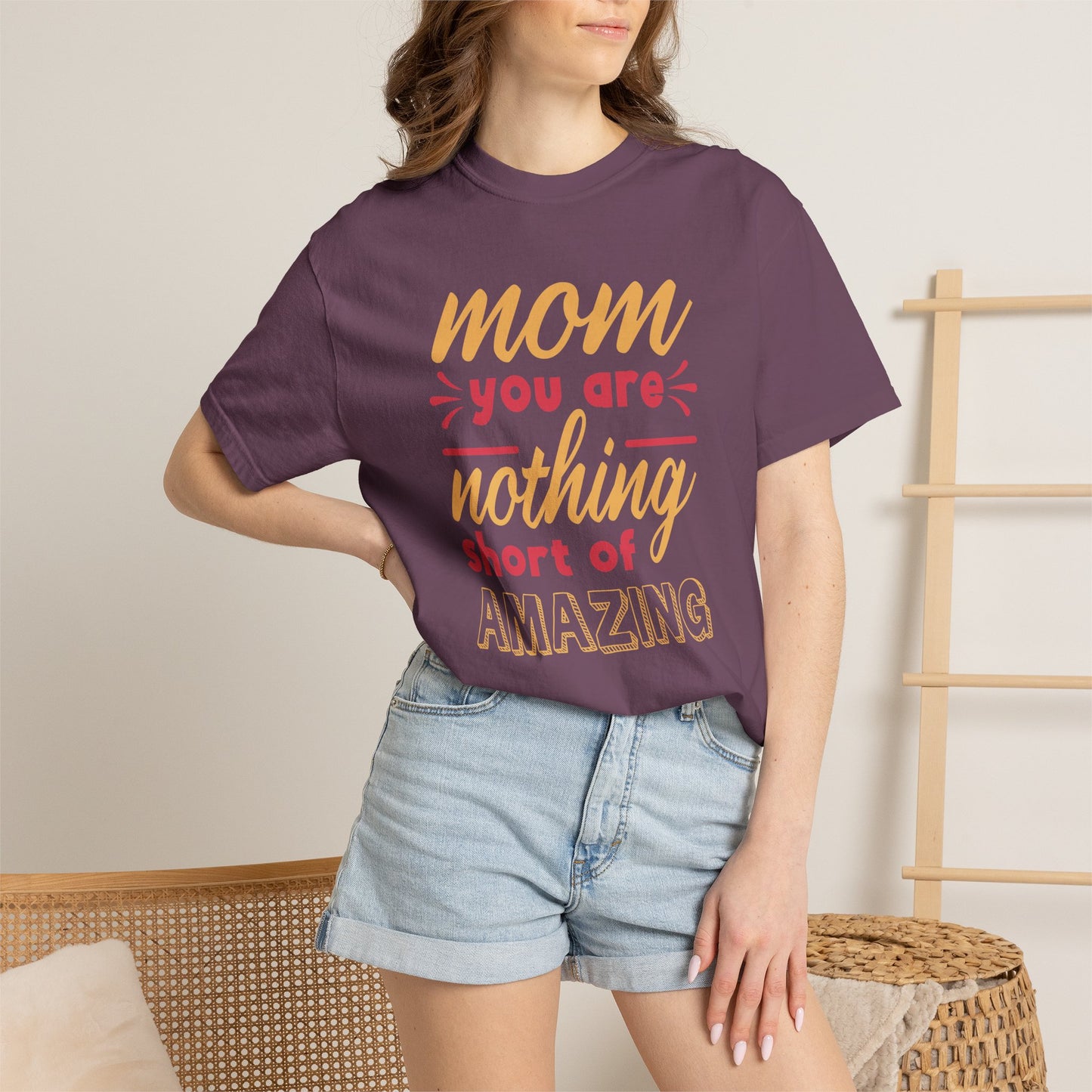 Mom T-shirt Mother's Day Mama Tee Unisex Comfort Colors Garment-Dyed Cotton h21