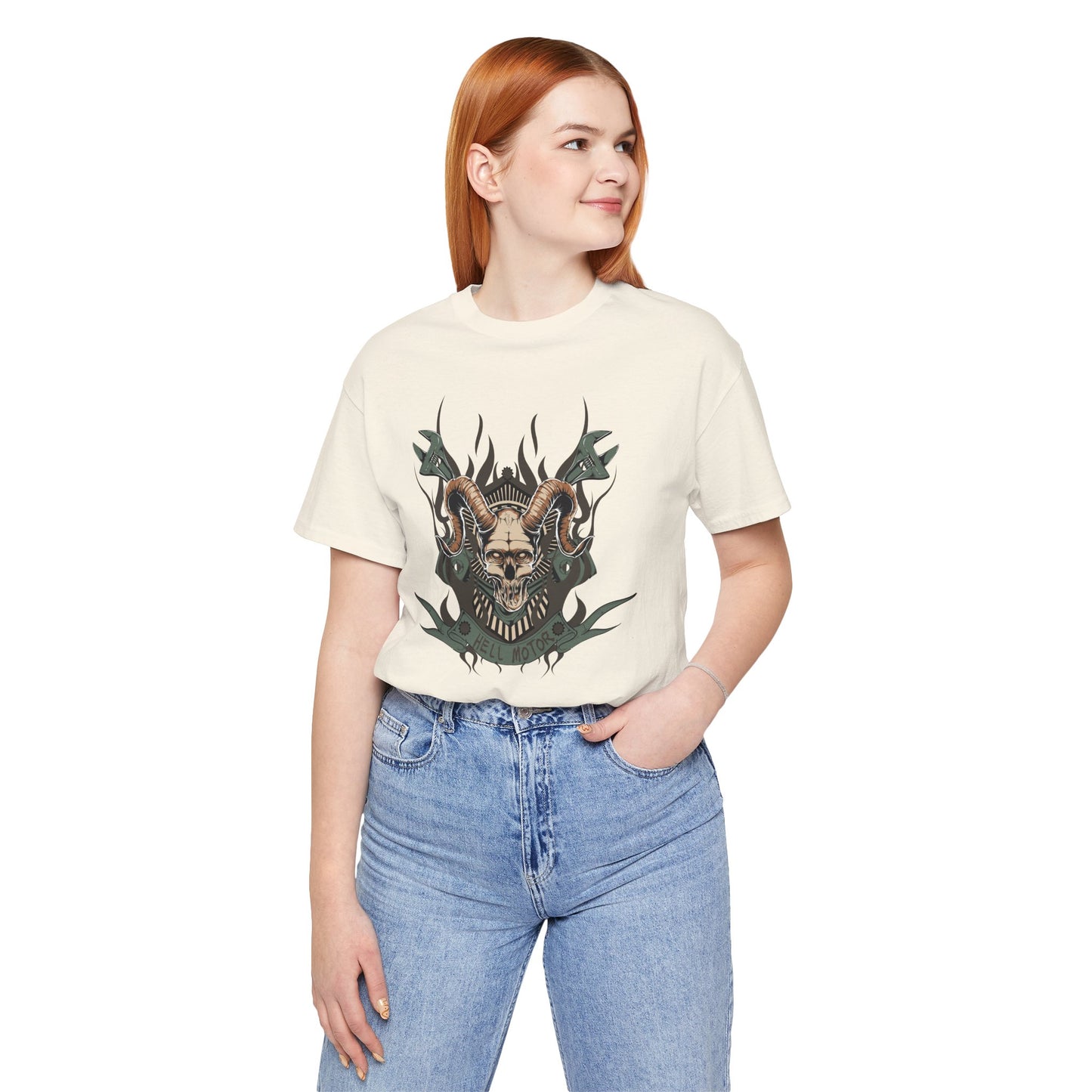 Gothic Skull Graphic Design Unisex Cotton Tee Art-49