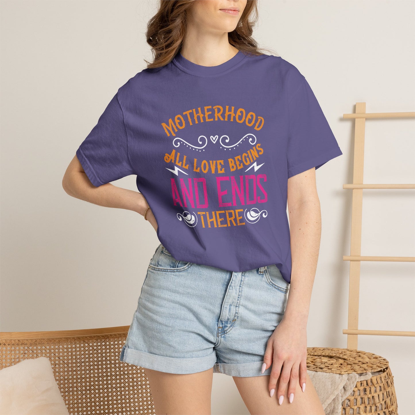 Mom T-shirt Mother Day Mama Tee Unisex Comfort Colors Garment-Dyed Cotton h85