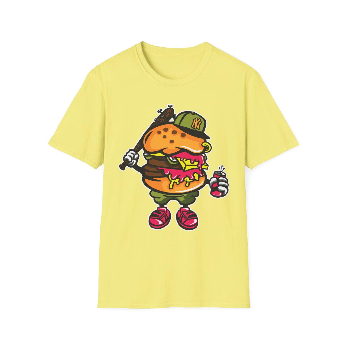 Unisex Cartoon T Shirt Funny Animation Tee Gildan Softstyle 64000 100 Percent Cotton