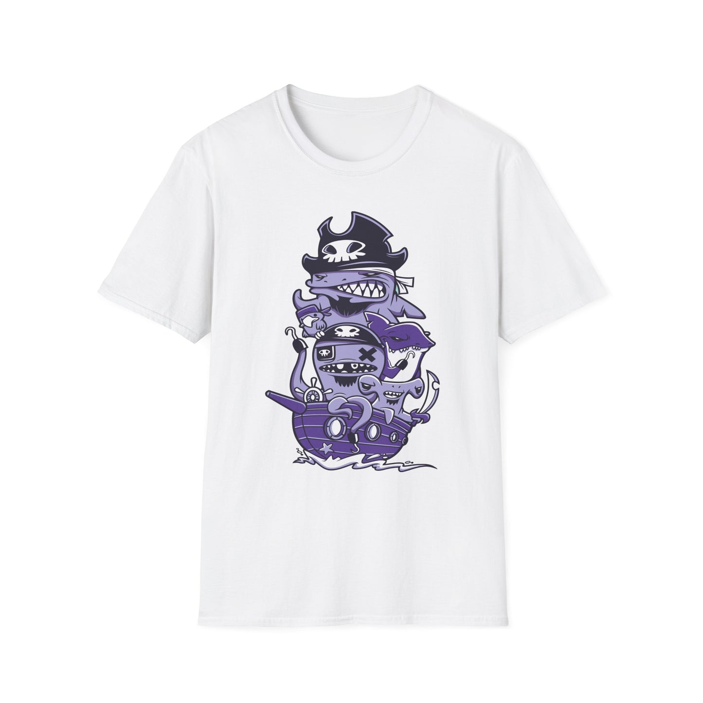 Cartoon T Shirt Animation Tee Unisex Softstyle 64000 100 Percent Ring Spun Cotton Funny Graphic Tee