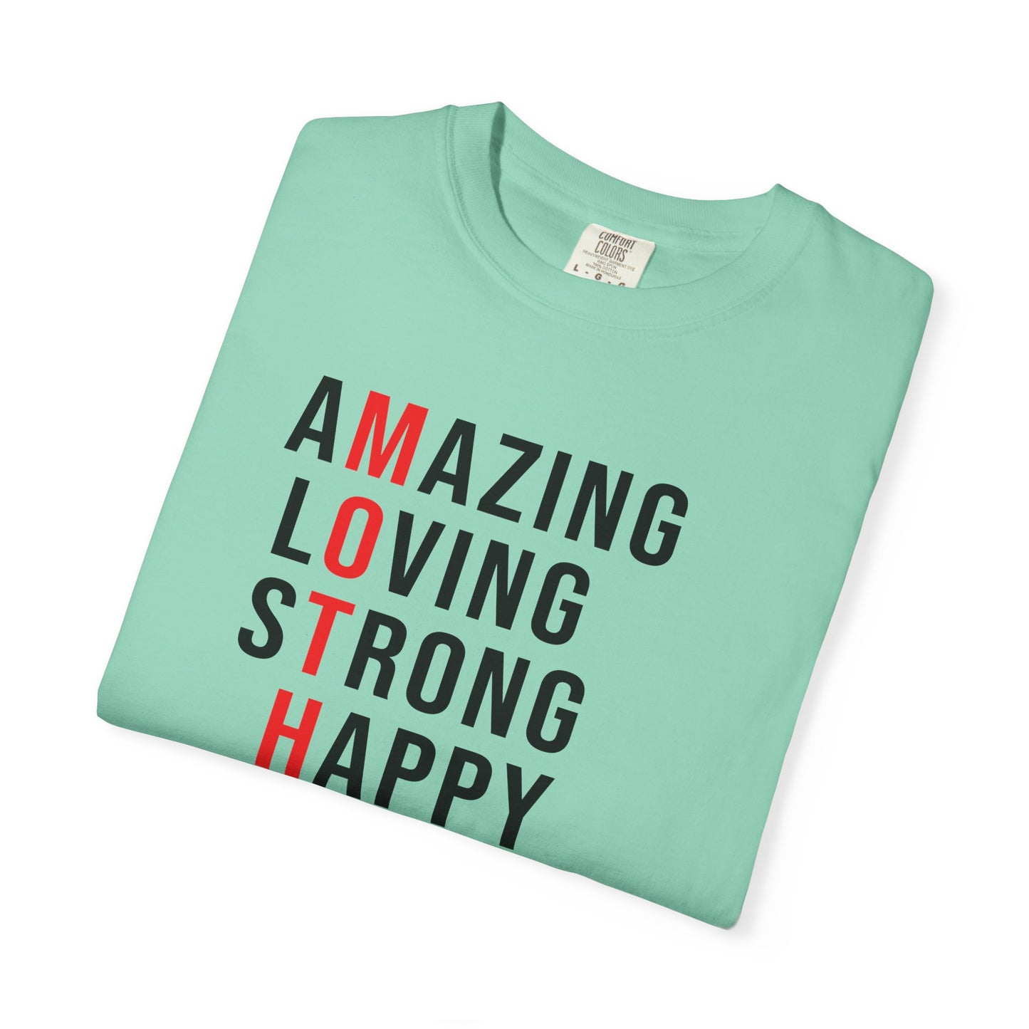 Mom T-shirt Mother's Day Mama Tee Unisex Comfort Colors Garment-Dyed Cotton h14