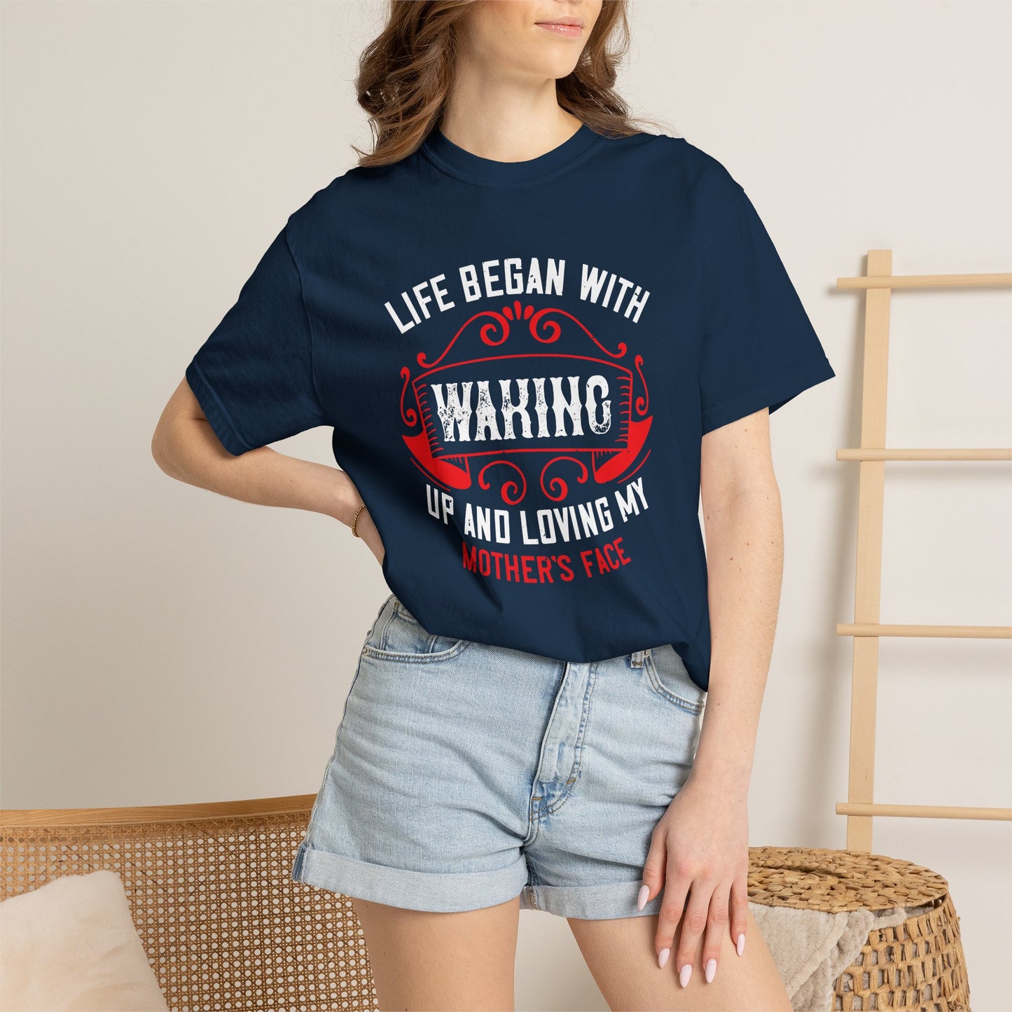 Mom T-shirt Mother Day Mama Tee Unisex Comfort Colors Garment-Dyed Cotton h77