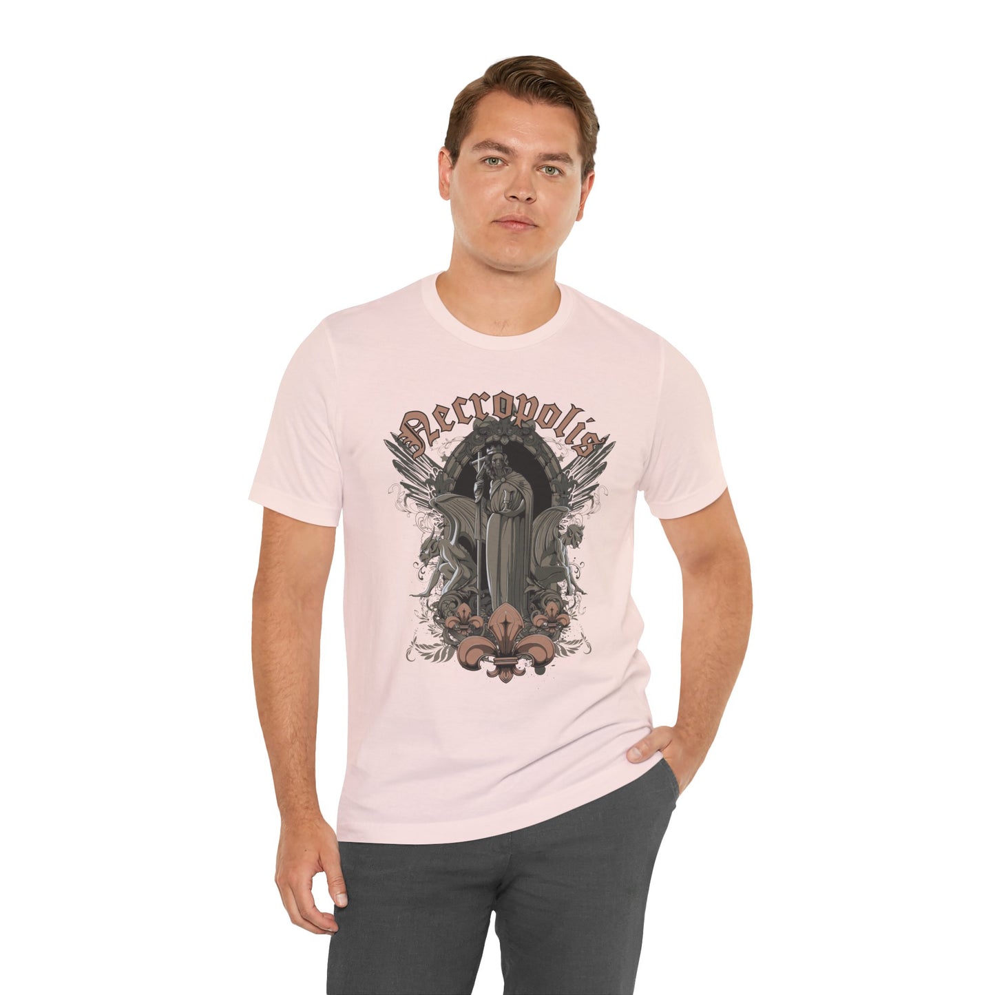 Gothic Skull Graphic Unisex Cotton T-Shirt r7