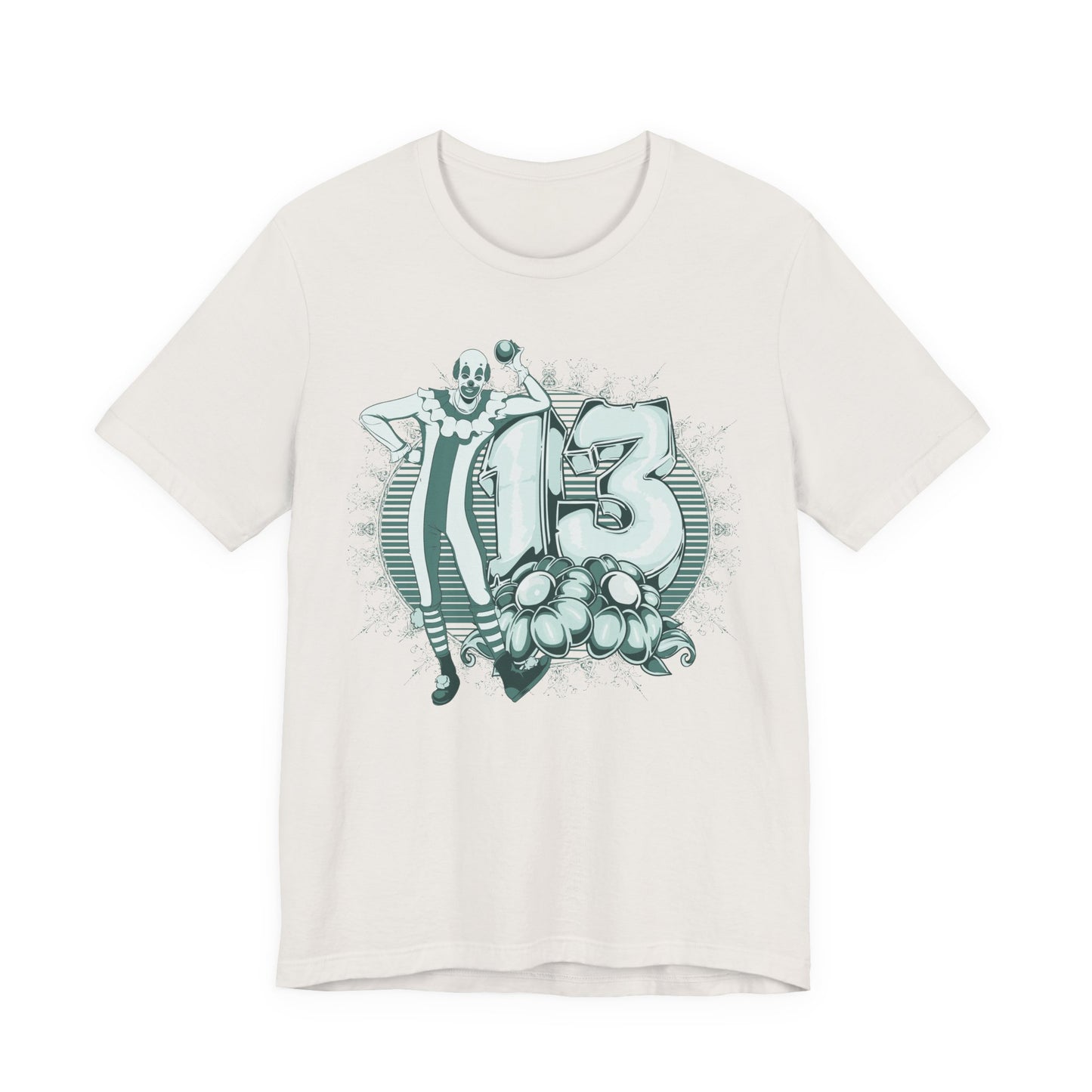 Vintage Clown Graphic Illustration Unisex Cotton T-Shirt Art-39