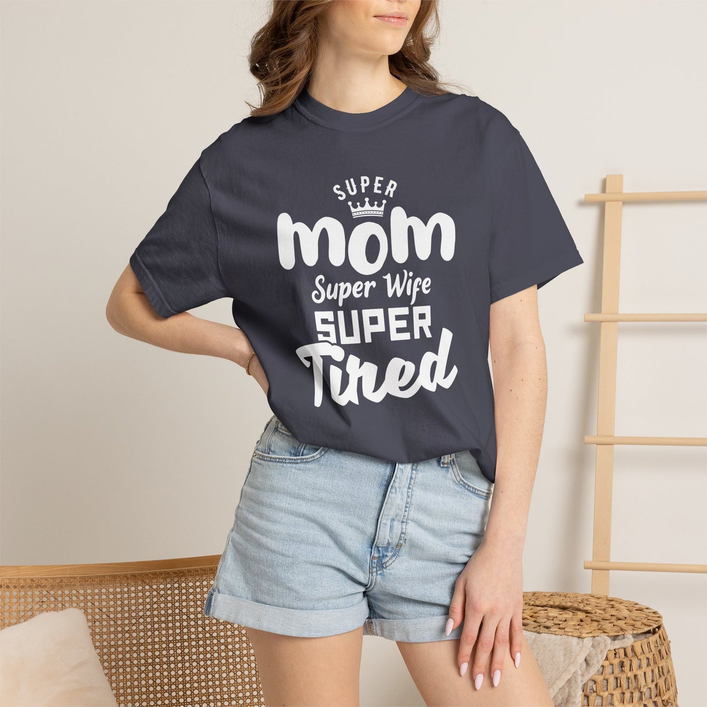 Mom T-shirt Mother's Day Mama Tee Unisex Comfort Colors Garment-Dyed Cotton h45
