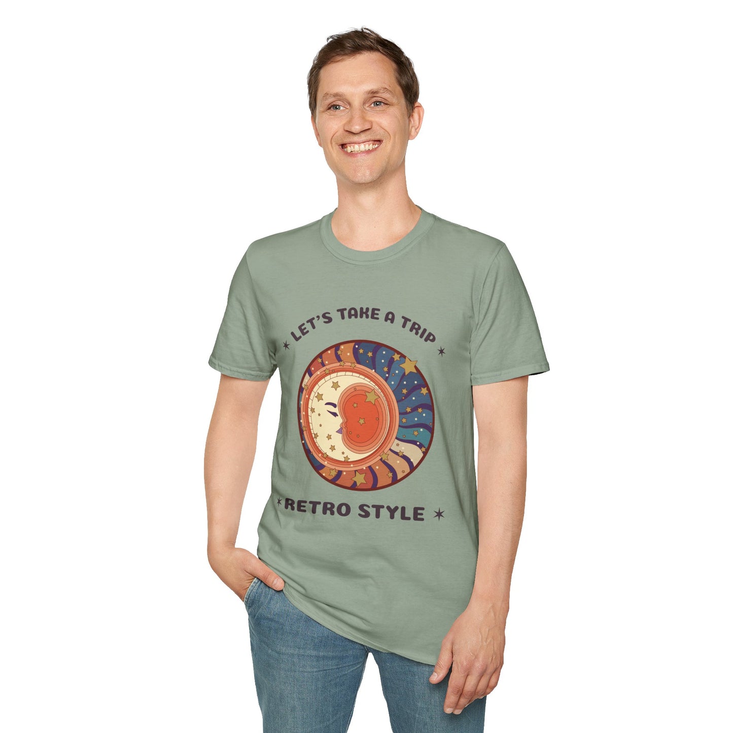 Retro T Shirt, Retro Design Shirt, Retro Art Tee Shirt, T-shirt with Retro Style