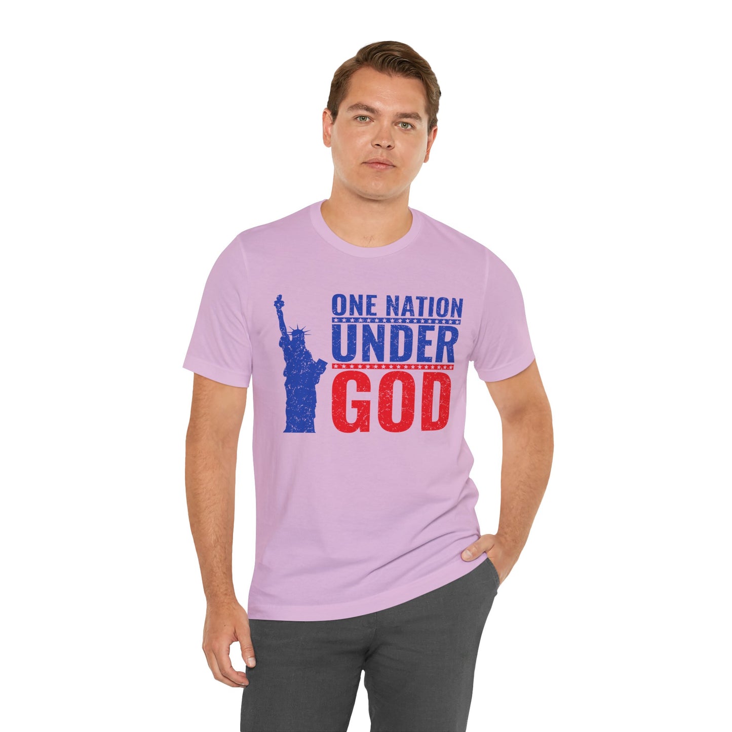 Statue of Liberty Patriotic Graphic Unisex Cotton T-Shirt a6