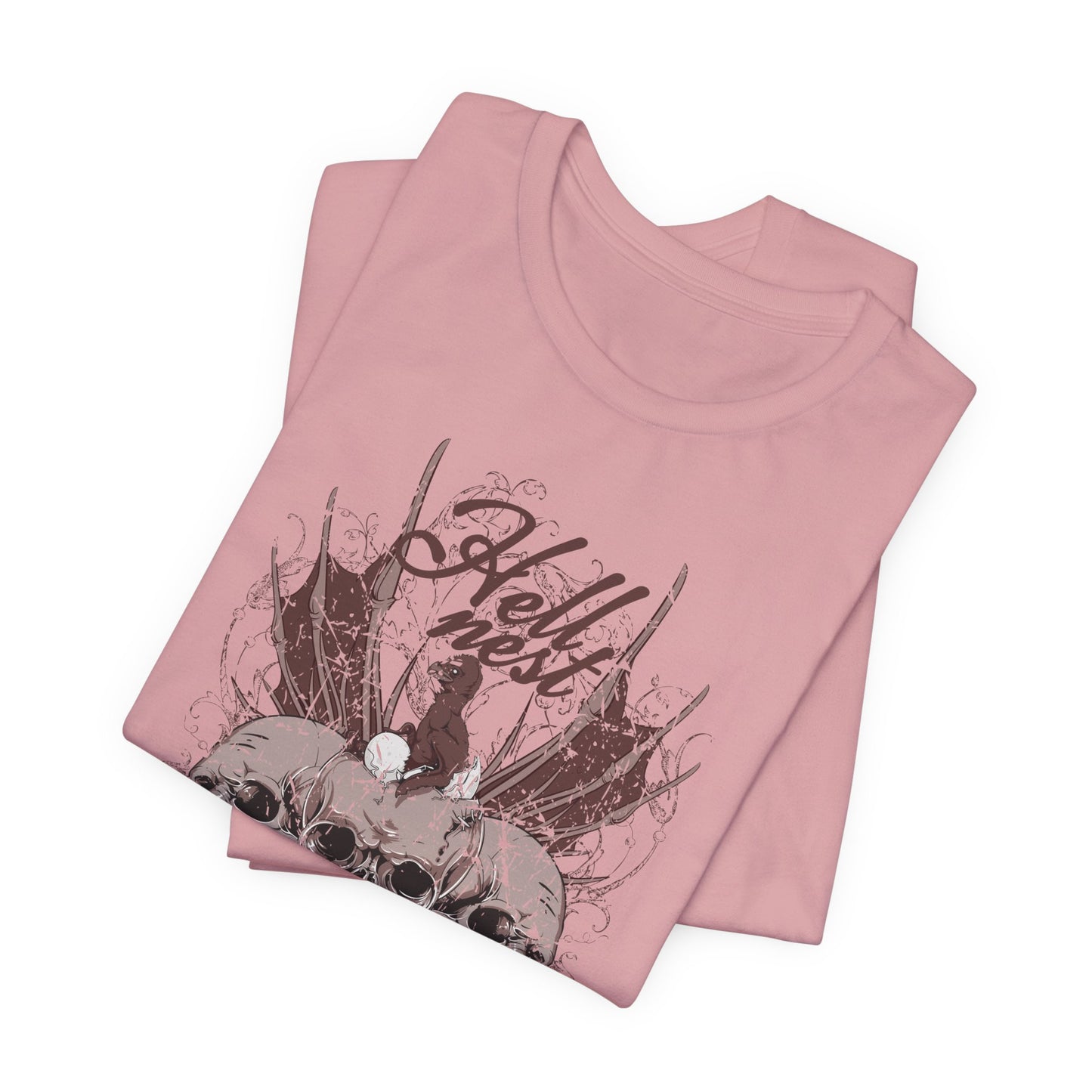 Skull Cluster graphic tee Gothic skulls grunge floral design