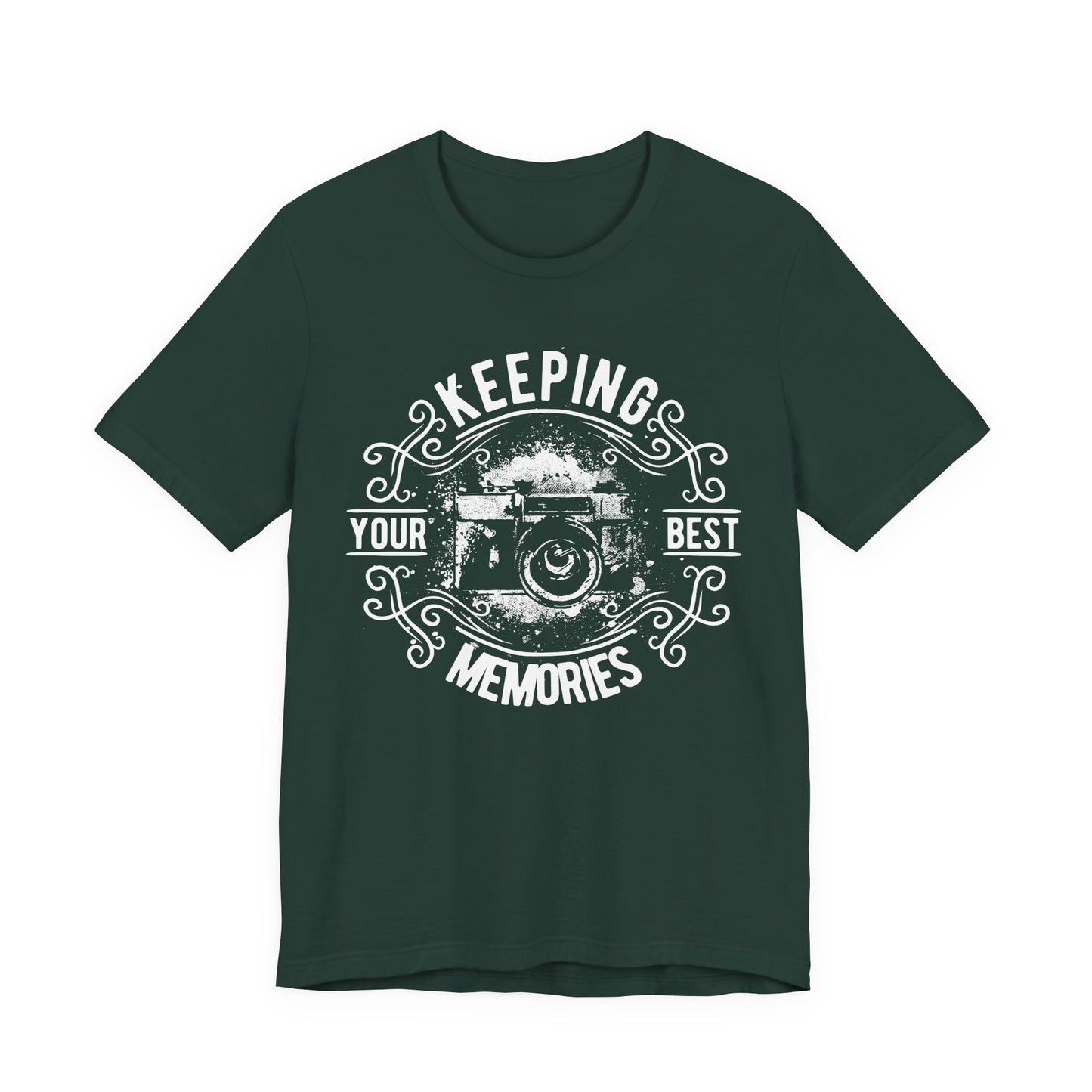 Keeping Your Best Memories T-Shirt Vintage Camera Graphic T-Shirt A-5
