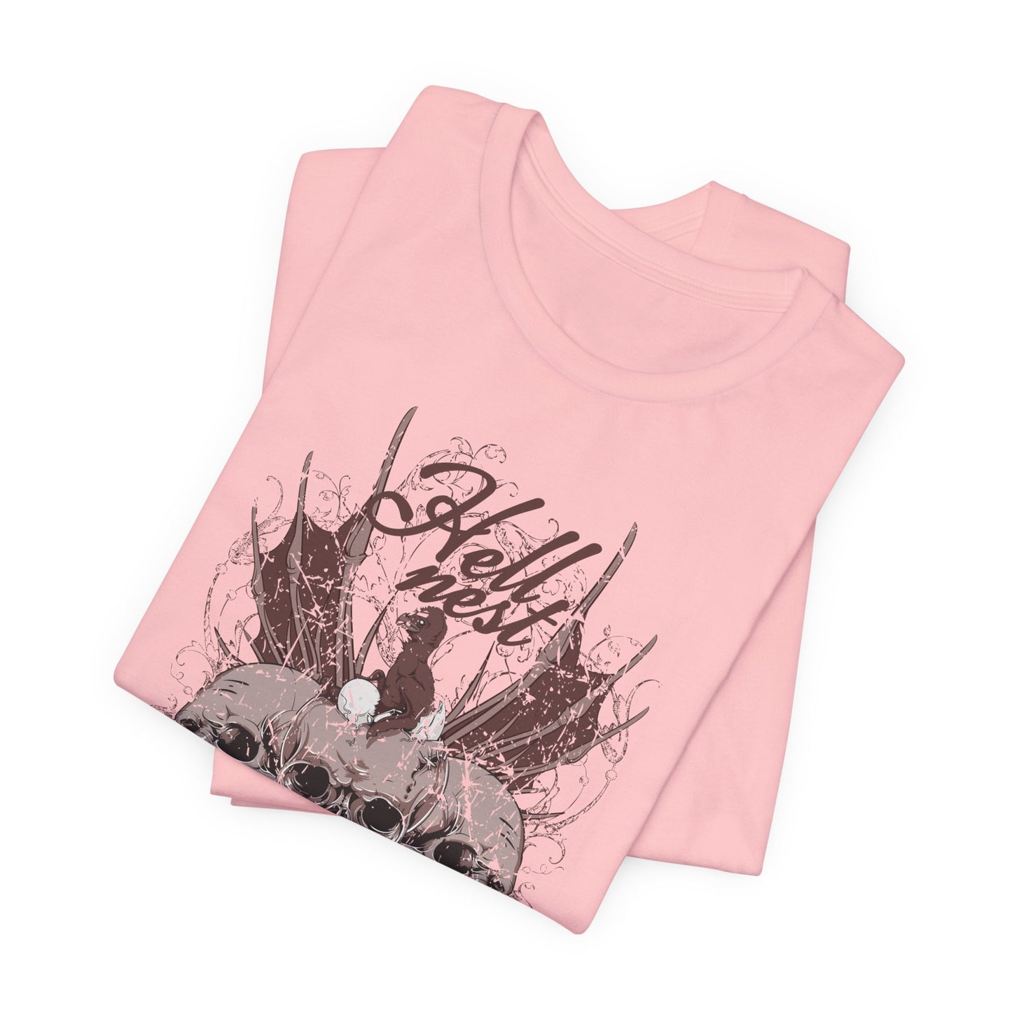 Skull Cluster graphic tee Gothic skulls grunge floral design