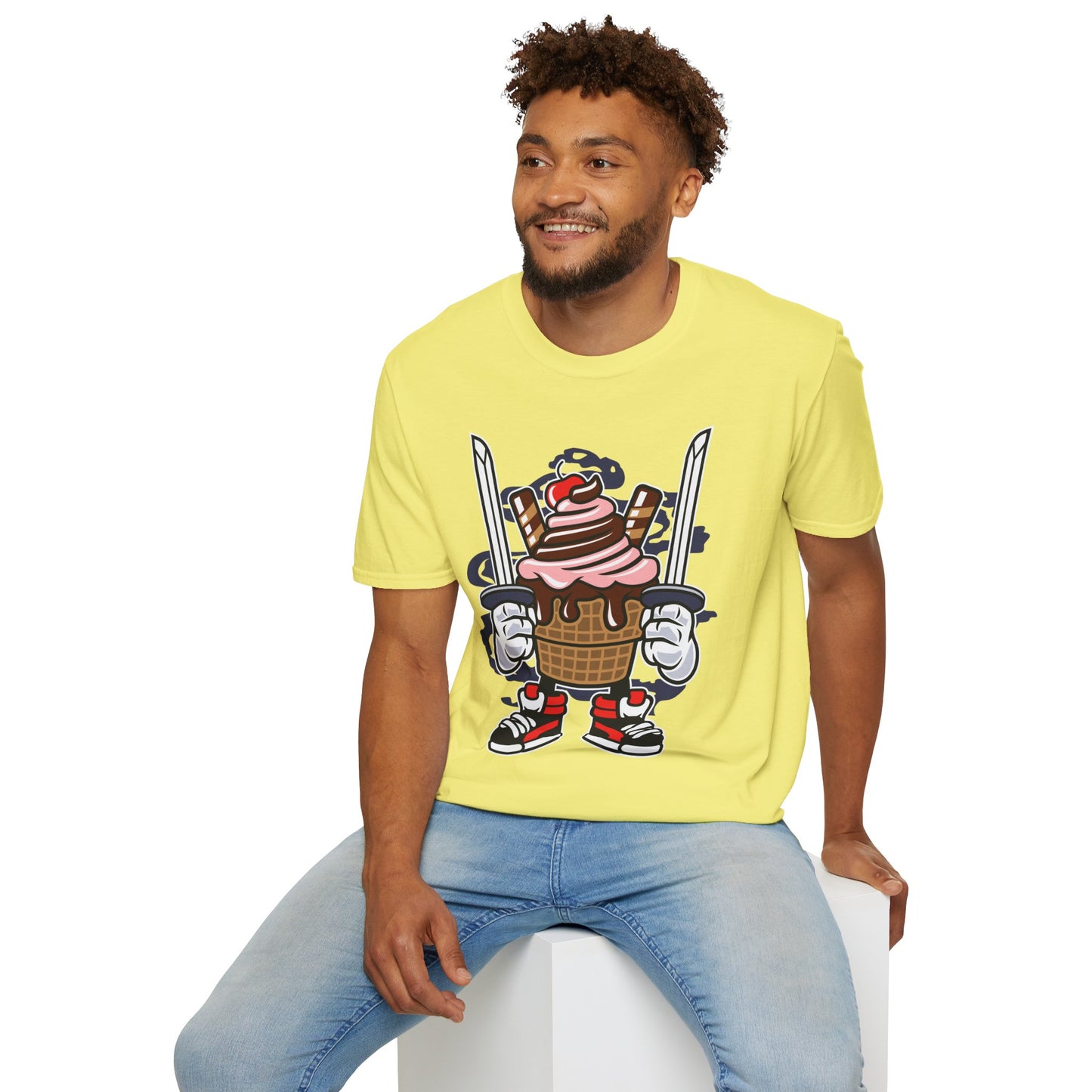 Cartoon T Shirt Unisex Animation Tee Funny Tee Gildan Softstyle 64000 Ring Spun Cotton 99